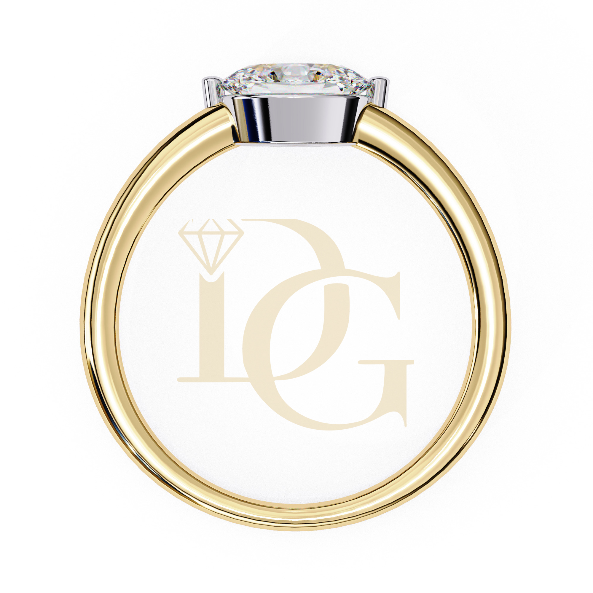 0.86 CT Oval Diamond Solitaire Ring | LR-142