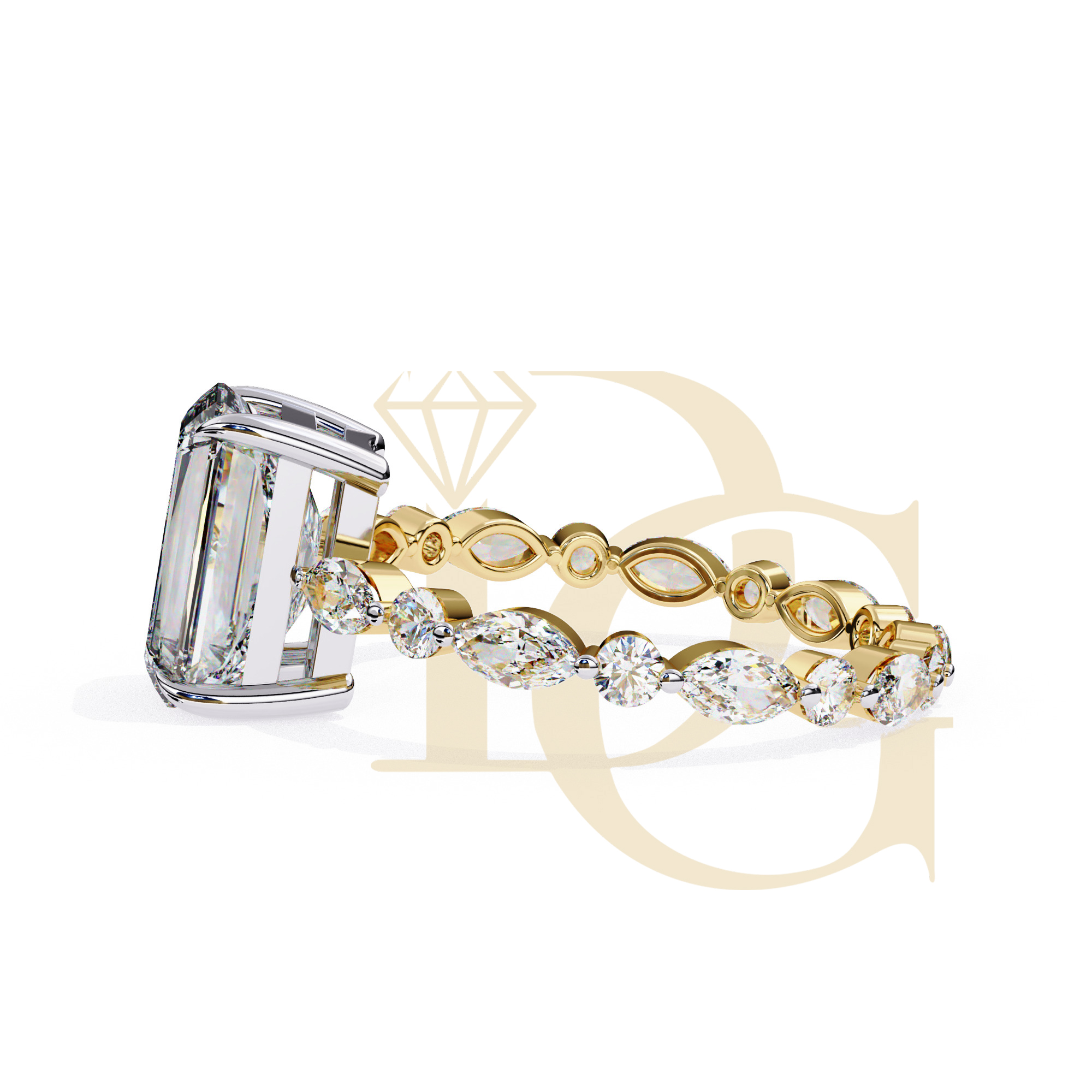 2.80 CT Radiant Diamond Ring | LR-155