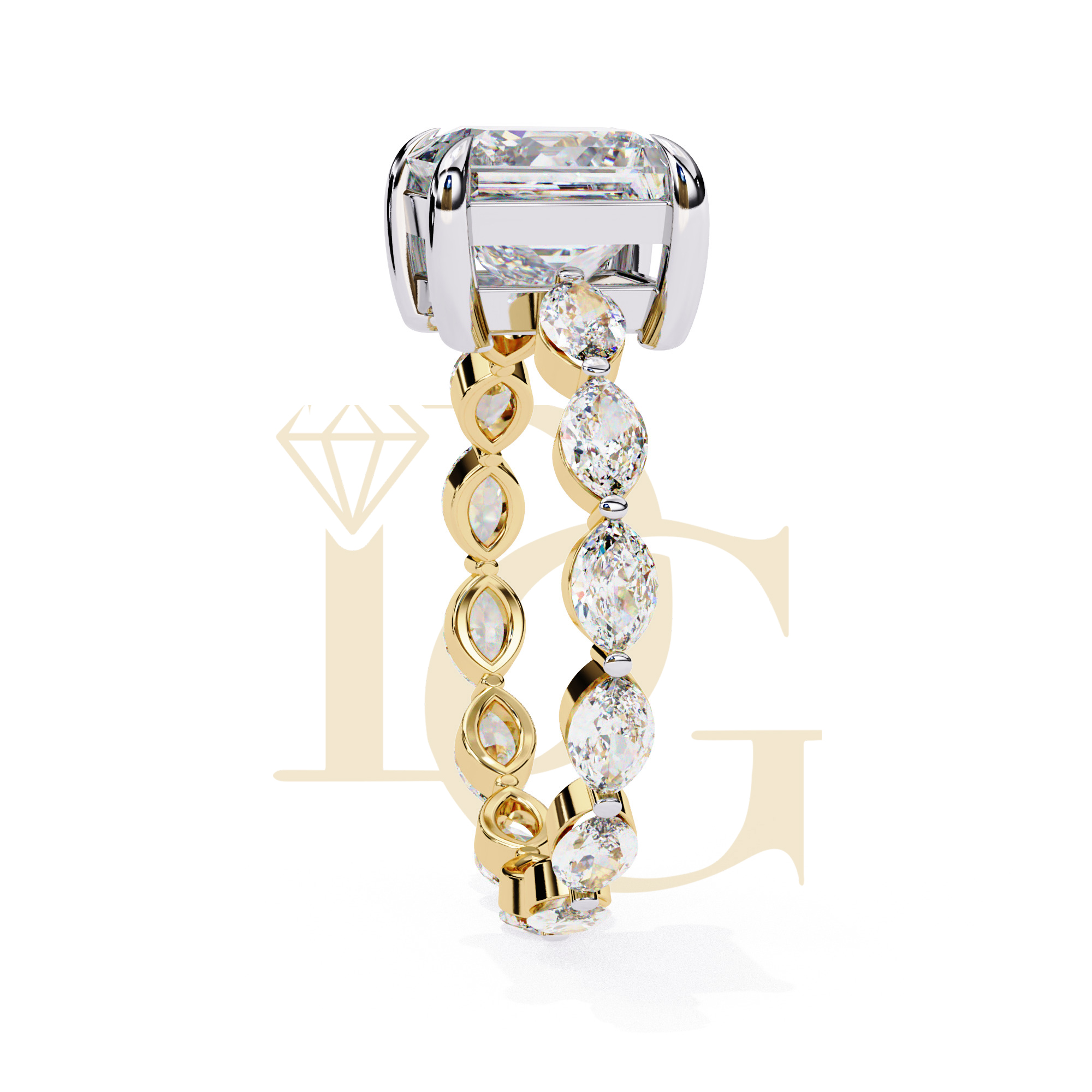 2.64 CT Princess diamond | LR-156