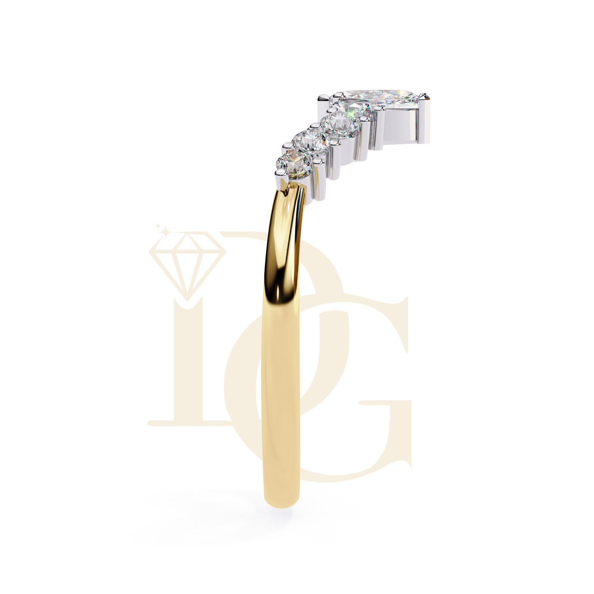 Marquis diamond Solitaire Ring | LR-245