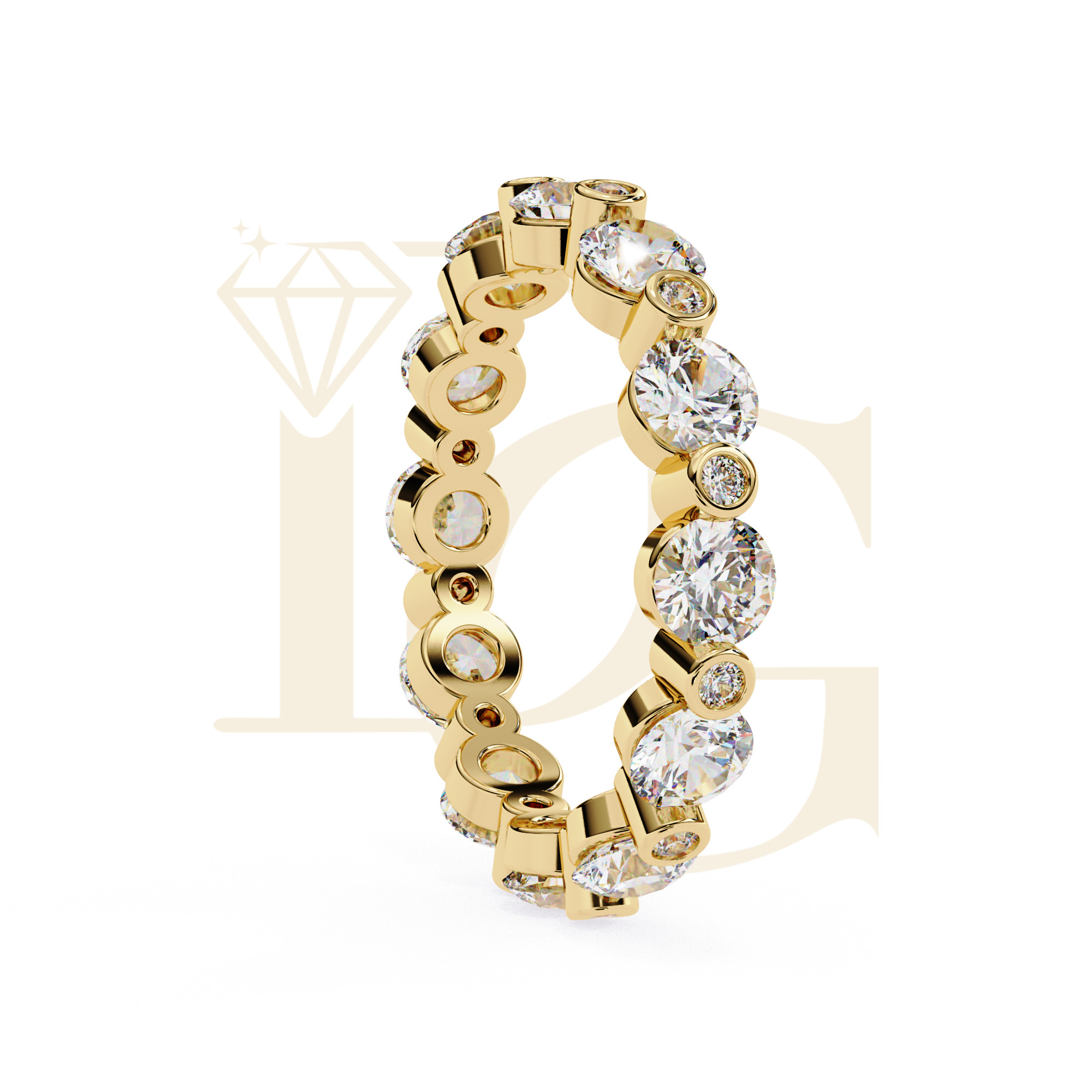 Brilliant Round Diamond Ring | LR-270