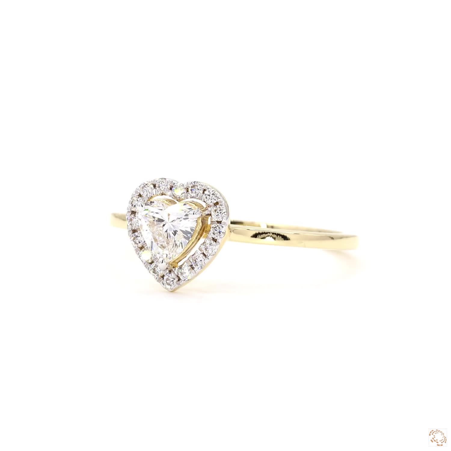 Heart Diamond Solitaire Ring | PD- 957