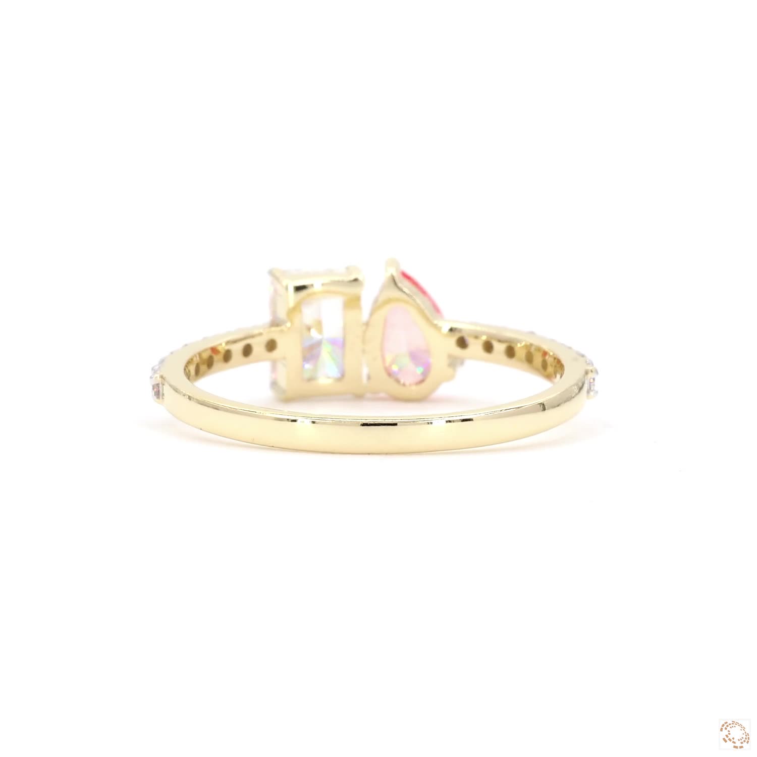 2 Stones Halo Ring | PD- 03