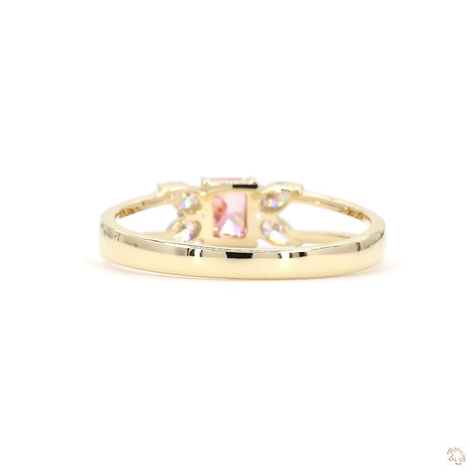 Pink Radiant Diamond Solitaire Ring | PD- 11