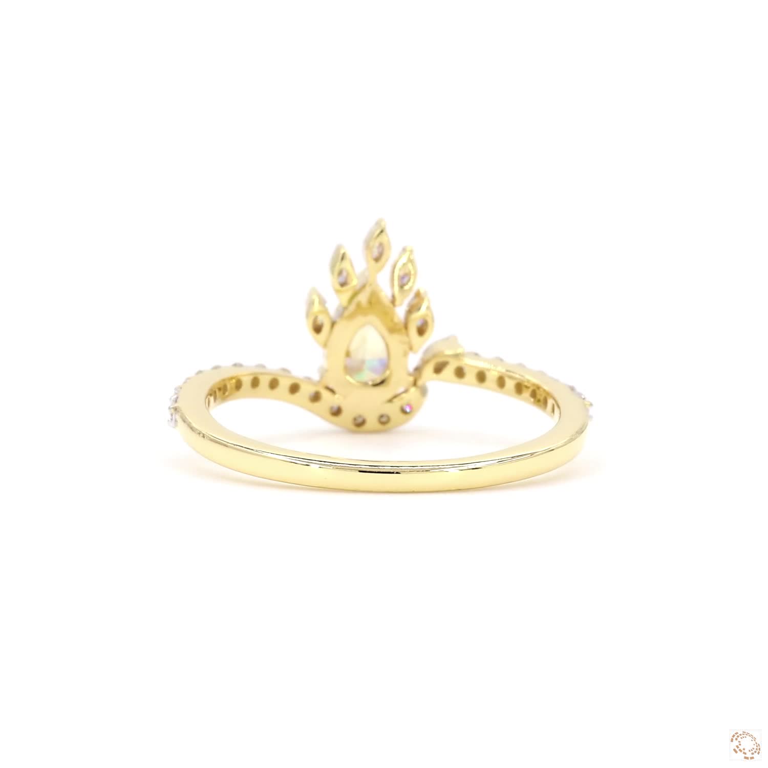 Yellow Diamond Halo Ring | PD- 17