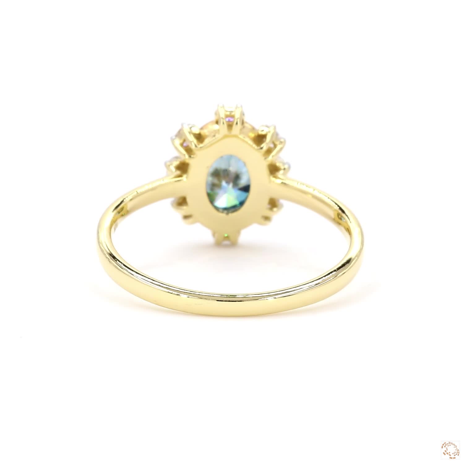 1 CT Blue Oval diamond Solitaire Ring | PD- 18