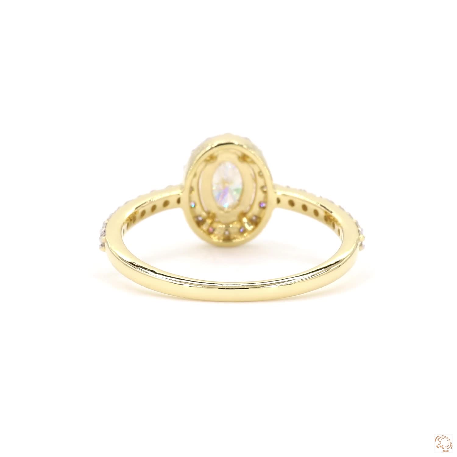 Oval Diamond Halo Ring | PD- 960