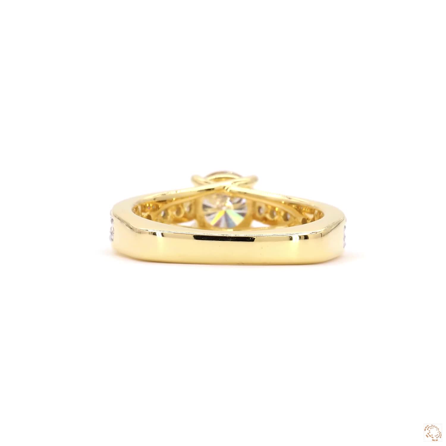 1.11 CT Round Diamond Hidden Halo Ring | RC RD 143