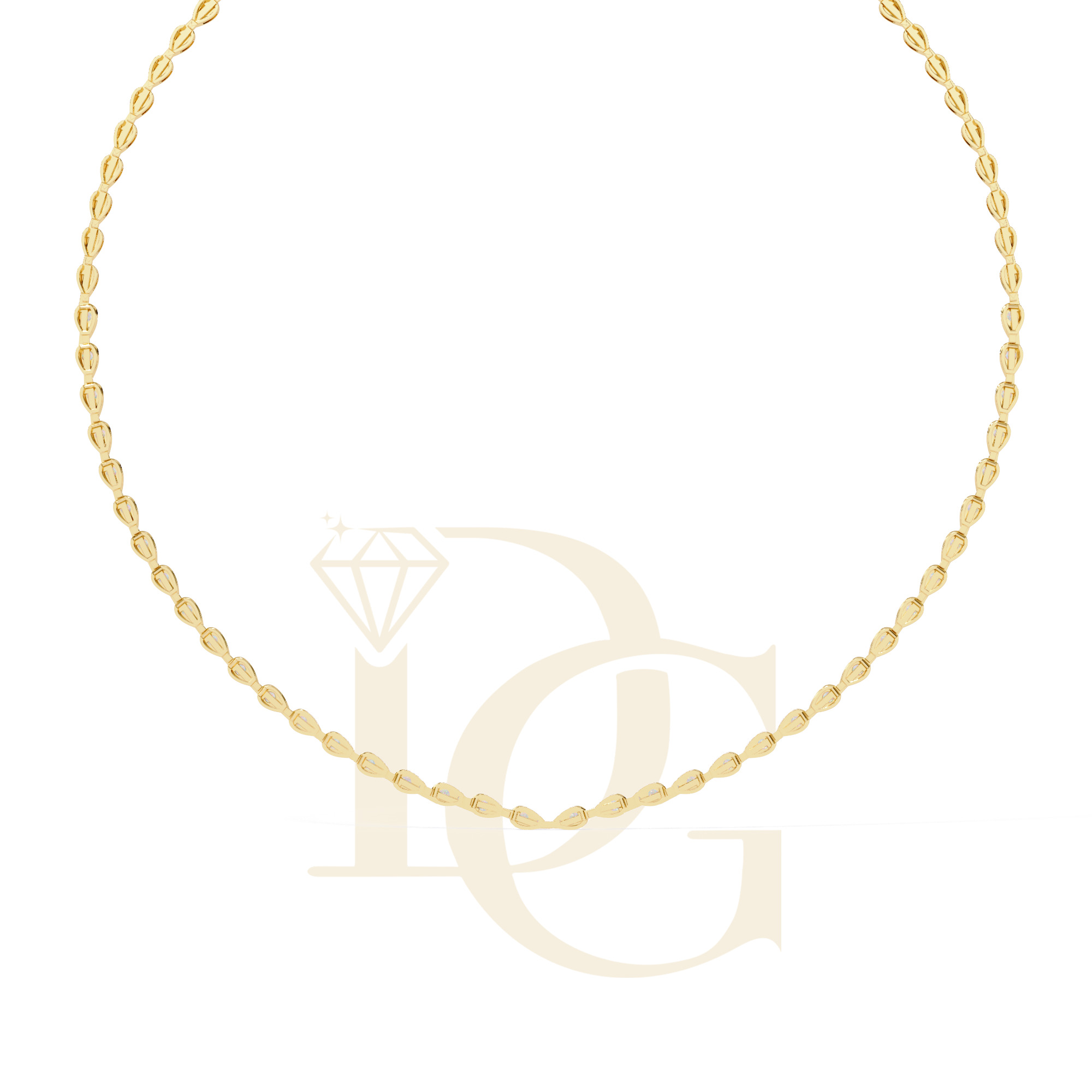 3.15 MM Round Diamond Necklace | NC-11