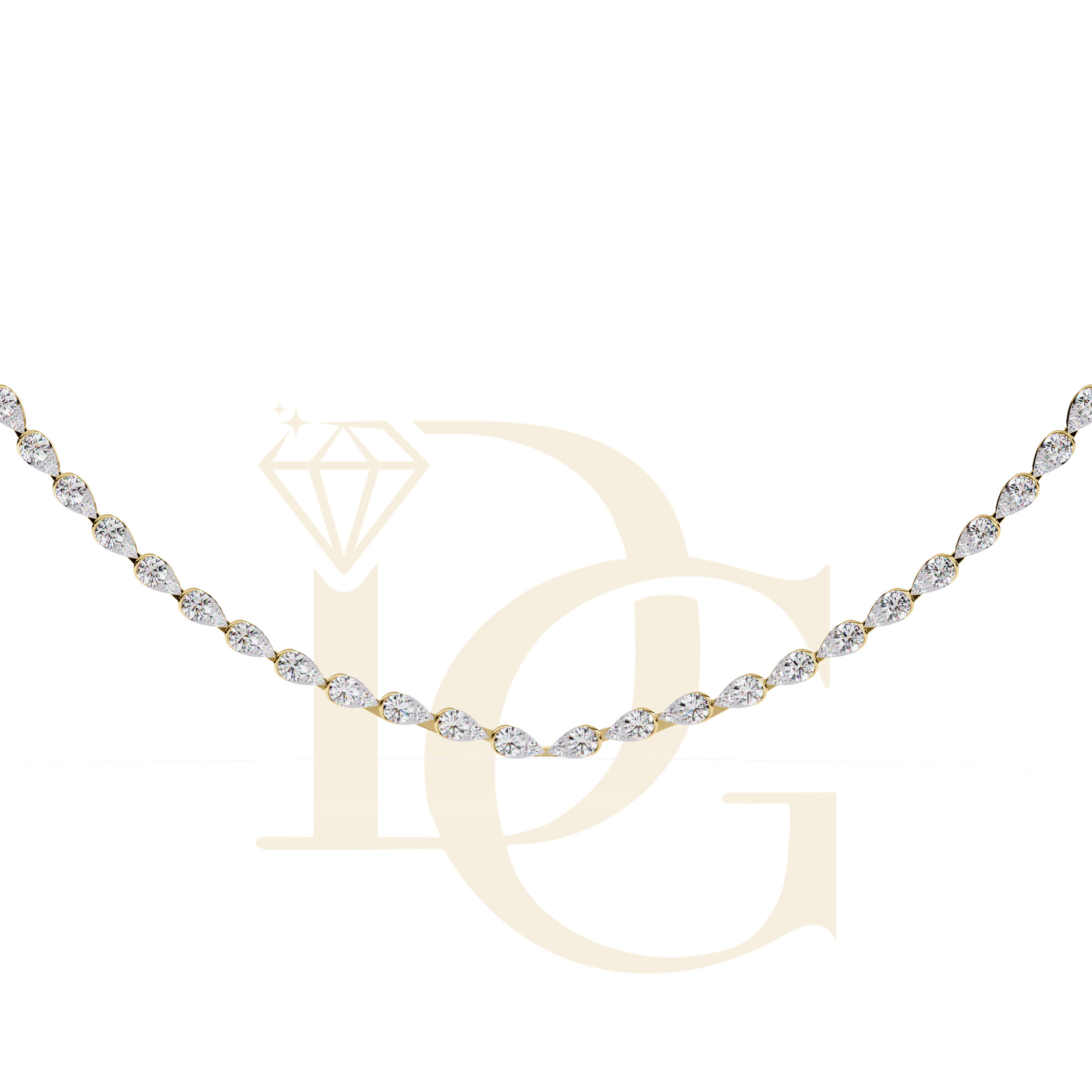 3.15 MM Round Diamond Necklace | NC-11