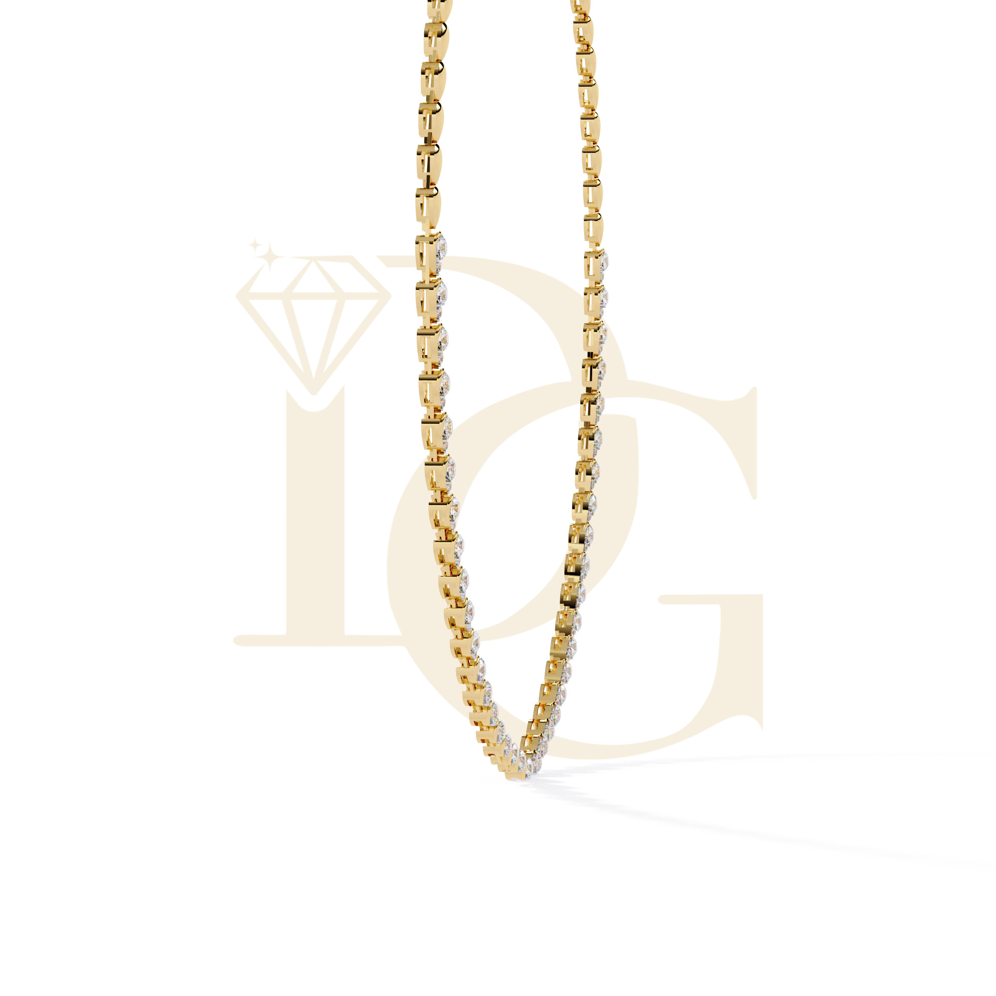 3.15 MM Round Diamond Necklace | NC-11