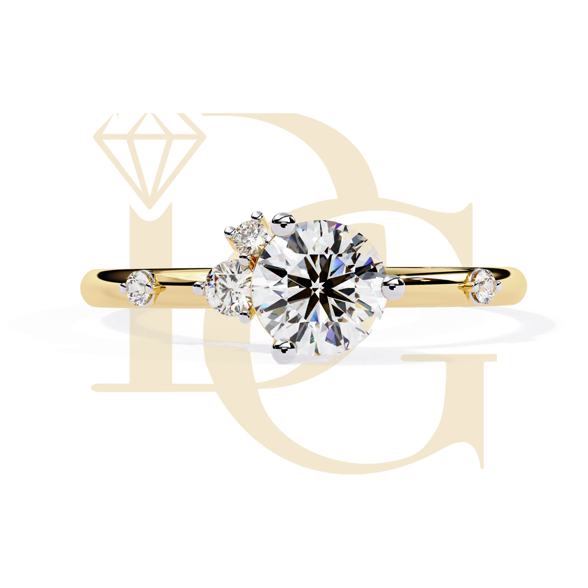 Round Diamond Solitaire Ring | LR-09