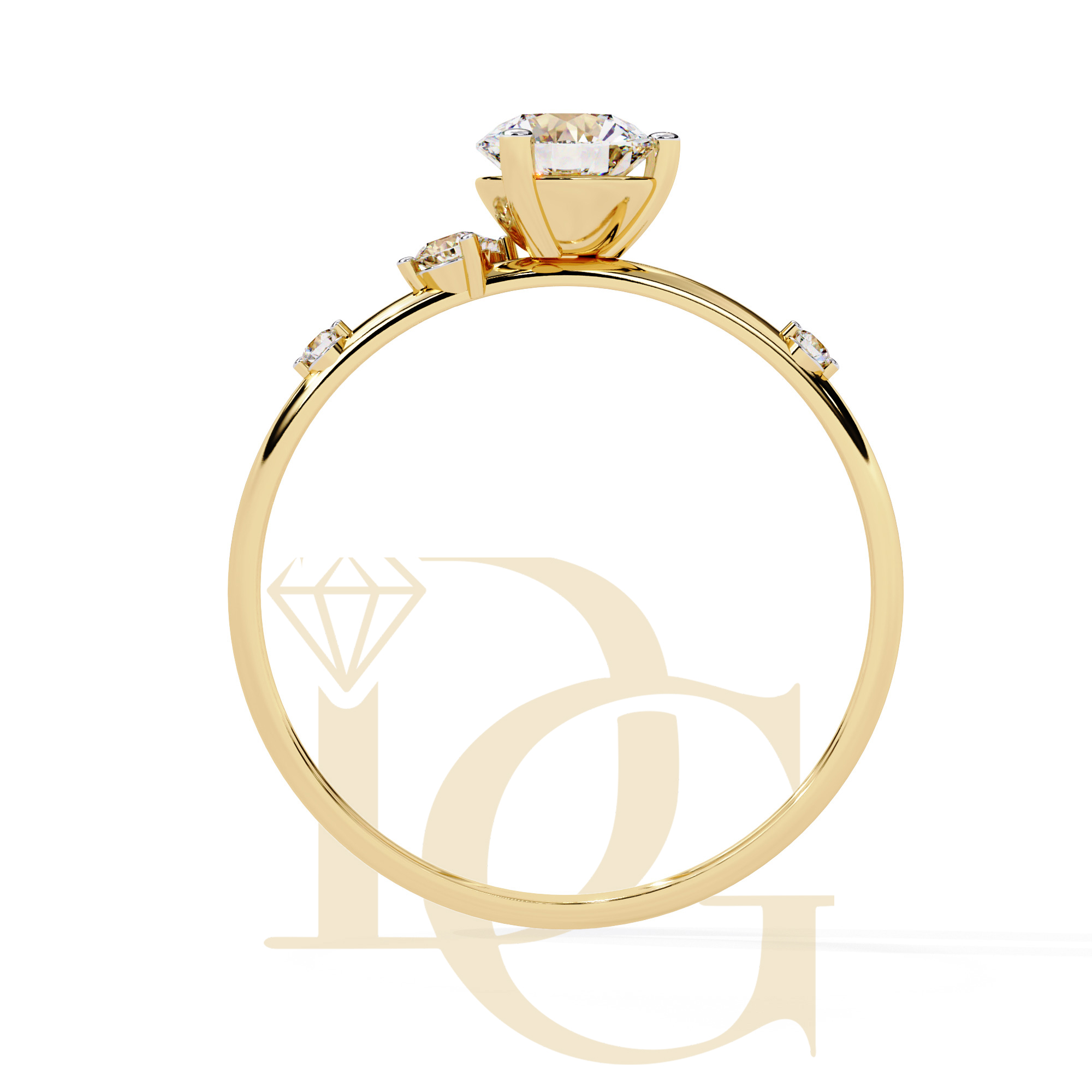 Round Diamond Solitaire Ring | LR-09