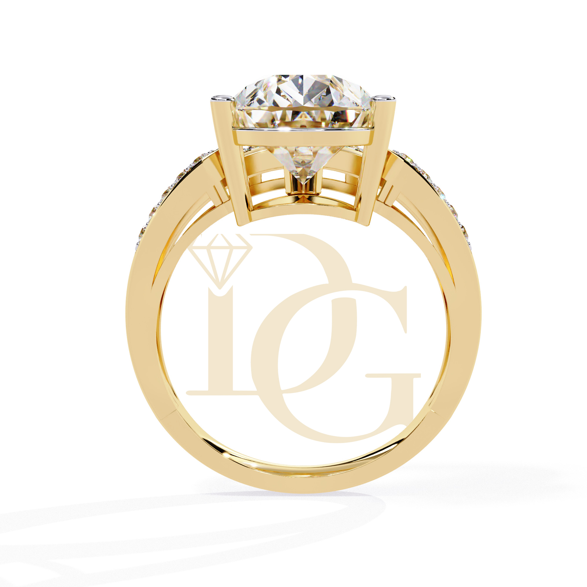 1.80 CT Pear Diamond Halo Ring | LR-17