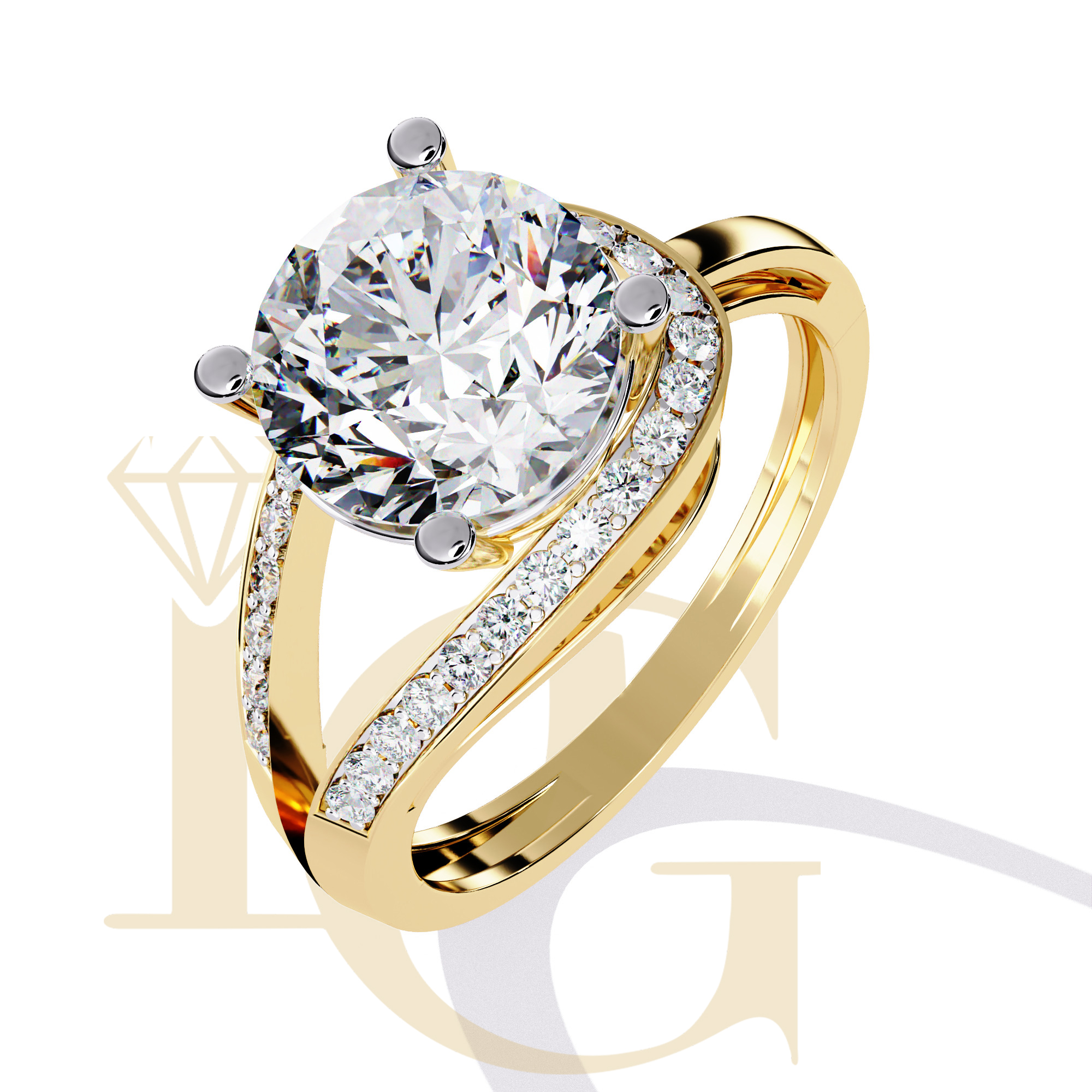 2.56 CT Round Brilliant Diamond Ring | LR-19