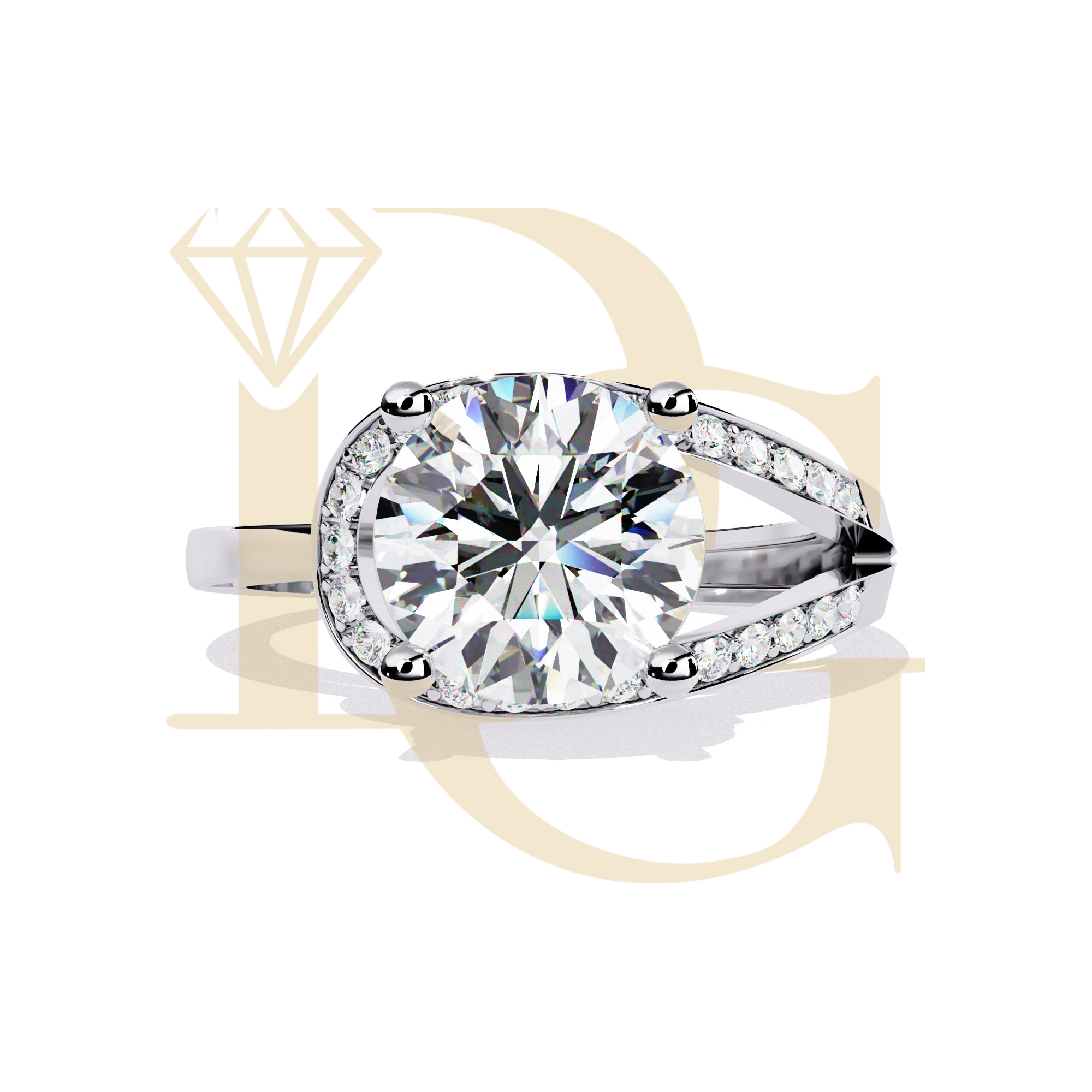 2.56 CT Round Brilliant Diamond Ring | LR-19