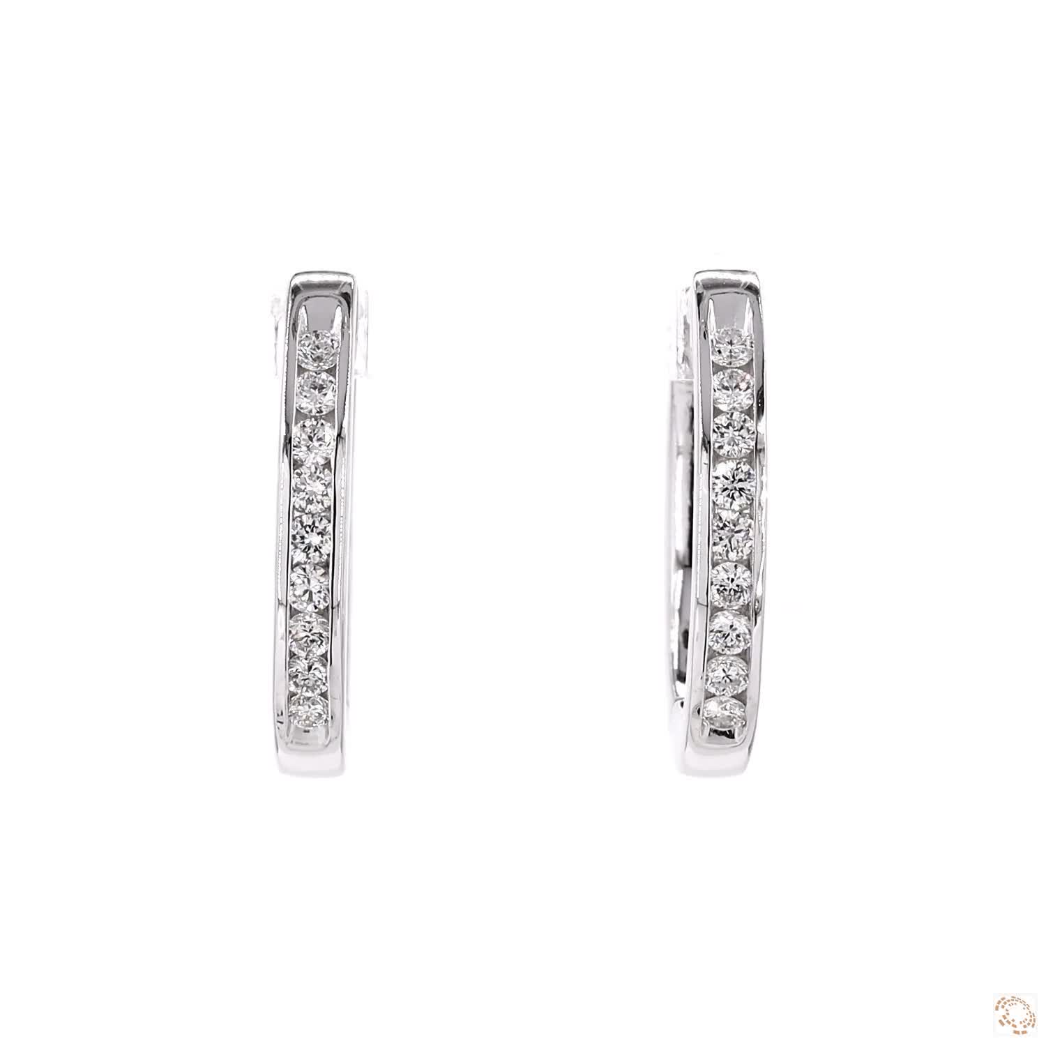 Half Eternity Hoops Pair | DH RD 100