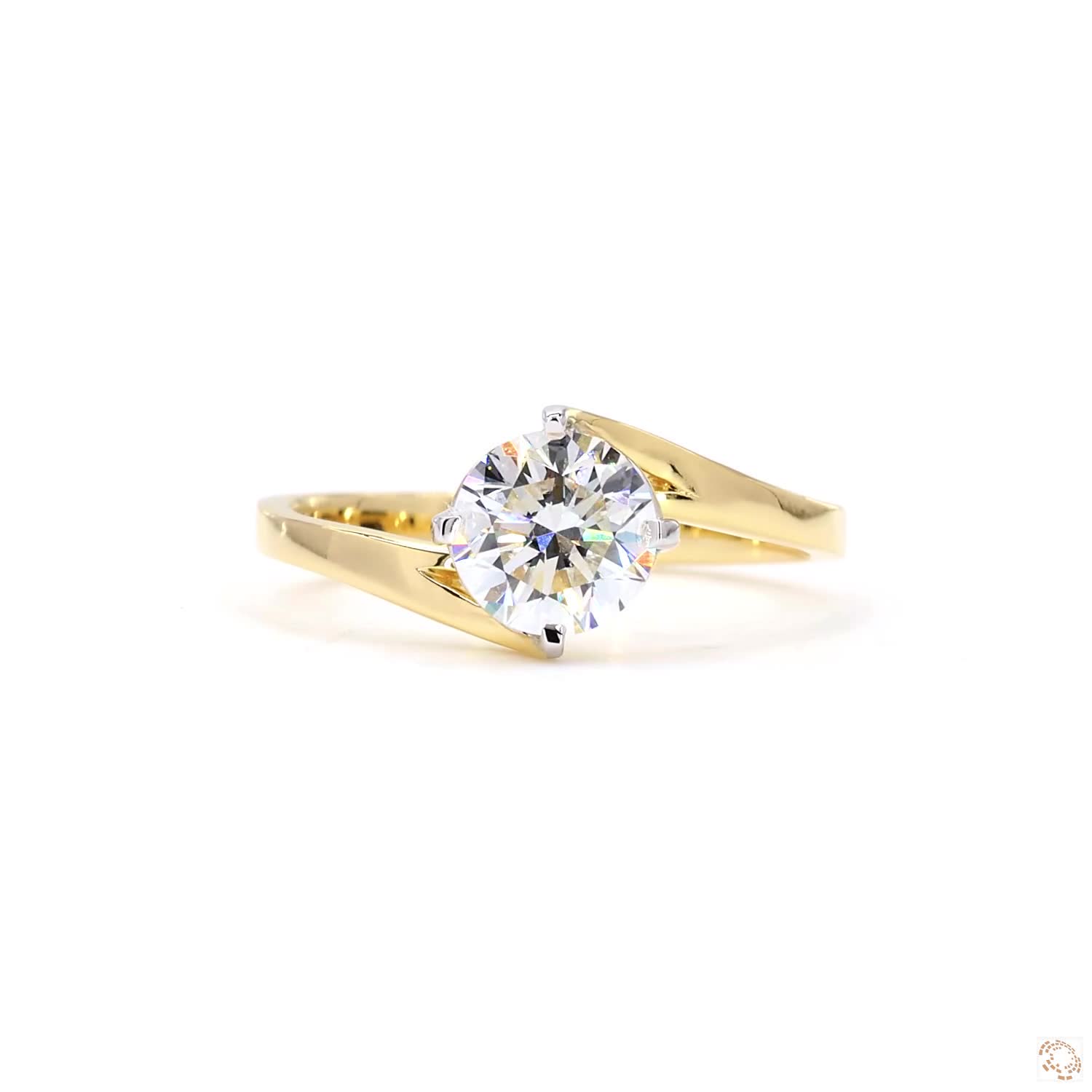 1 CT Round Diamond Solitaire Ring | HA10413