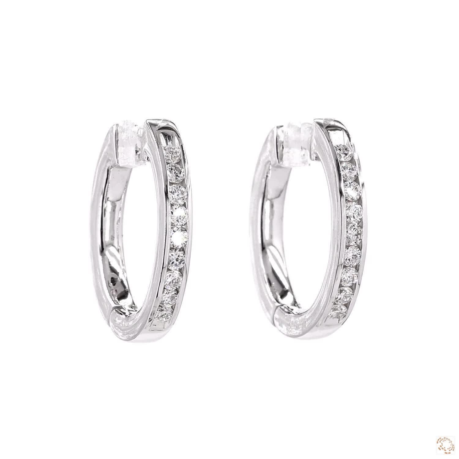 Half Eternity Hoops Pair | DH RD 100
