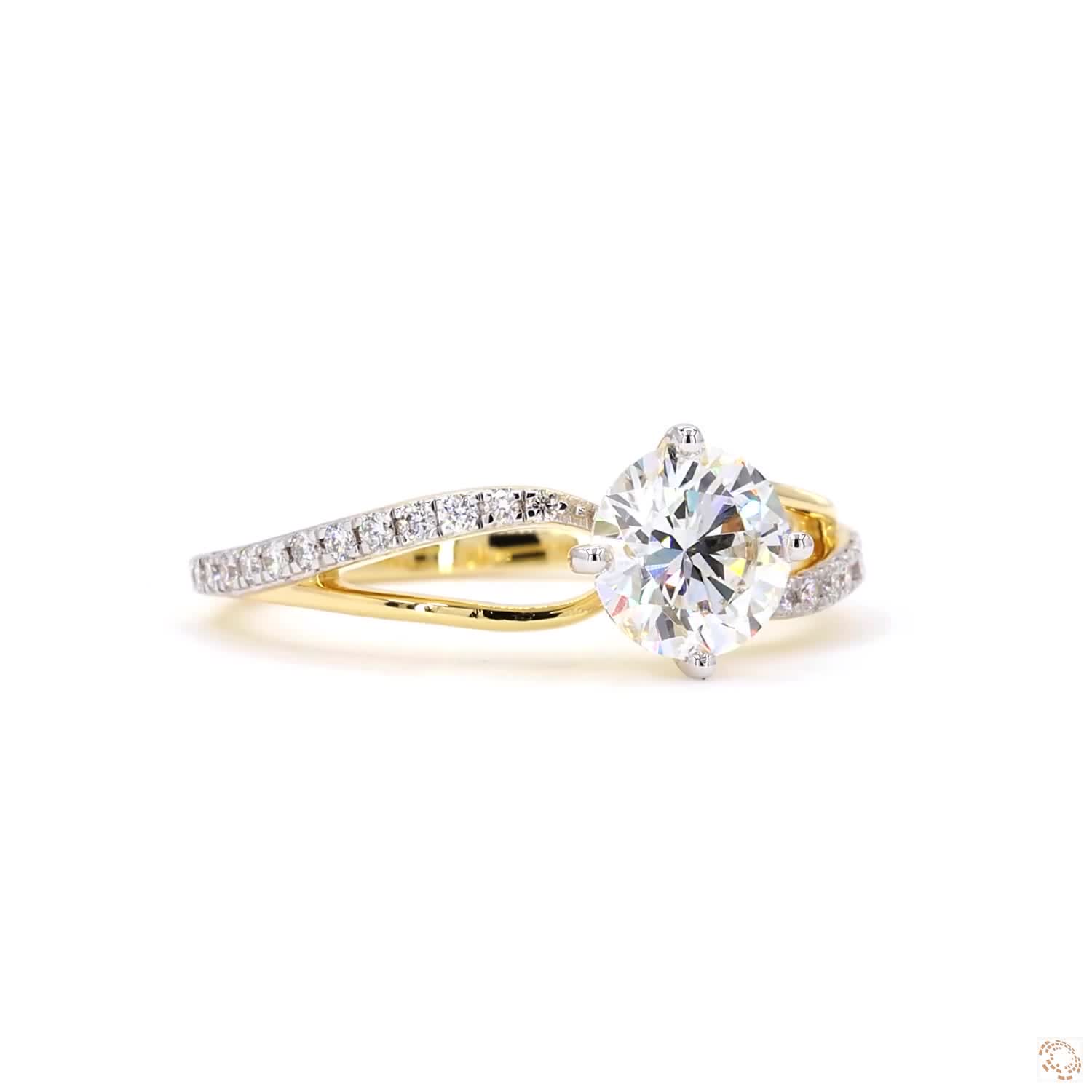 1.03 CT Round Diamond Halo Ring | HA10633