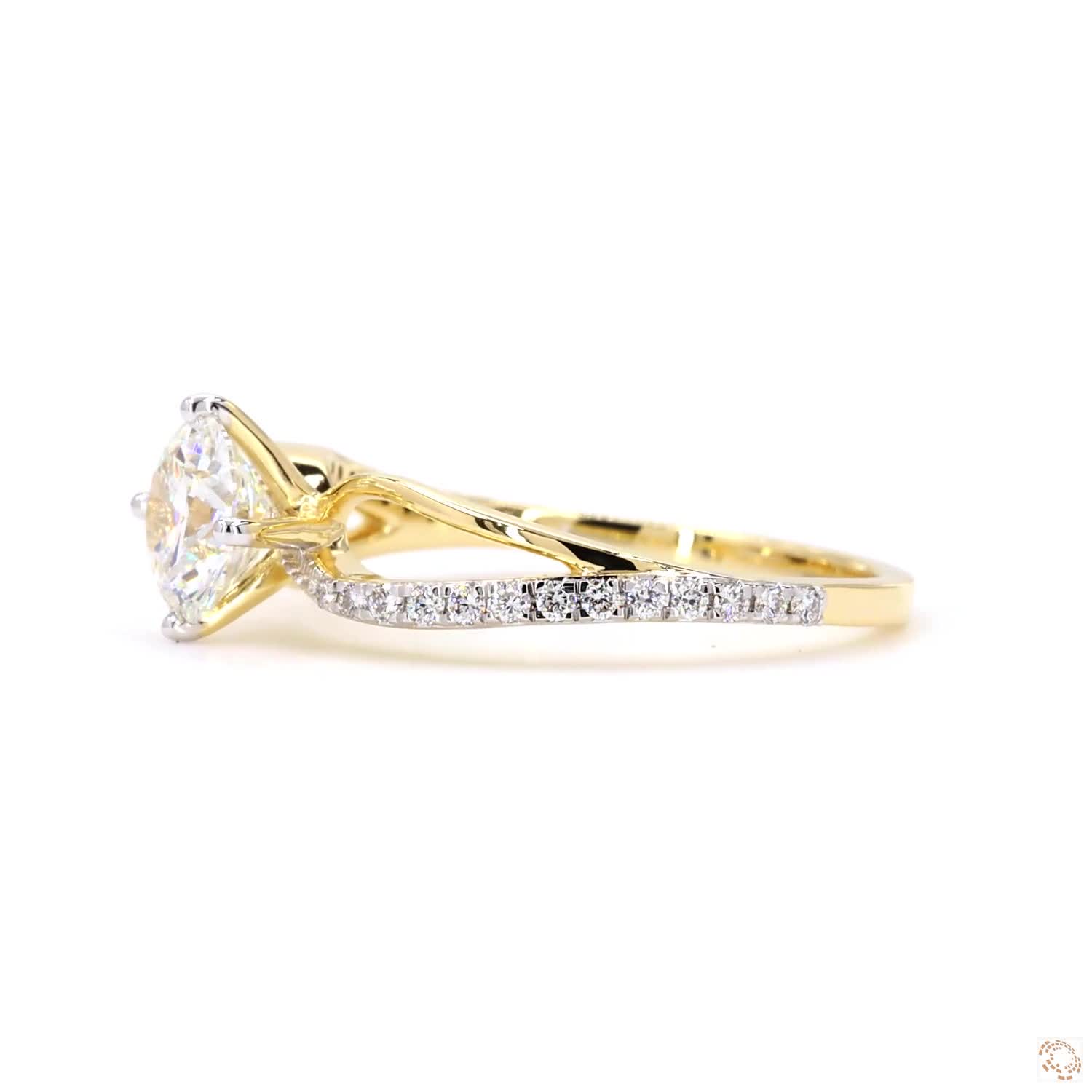 1.03 CT Round Diamond Halo Ring | HA10633