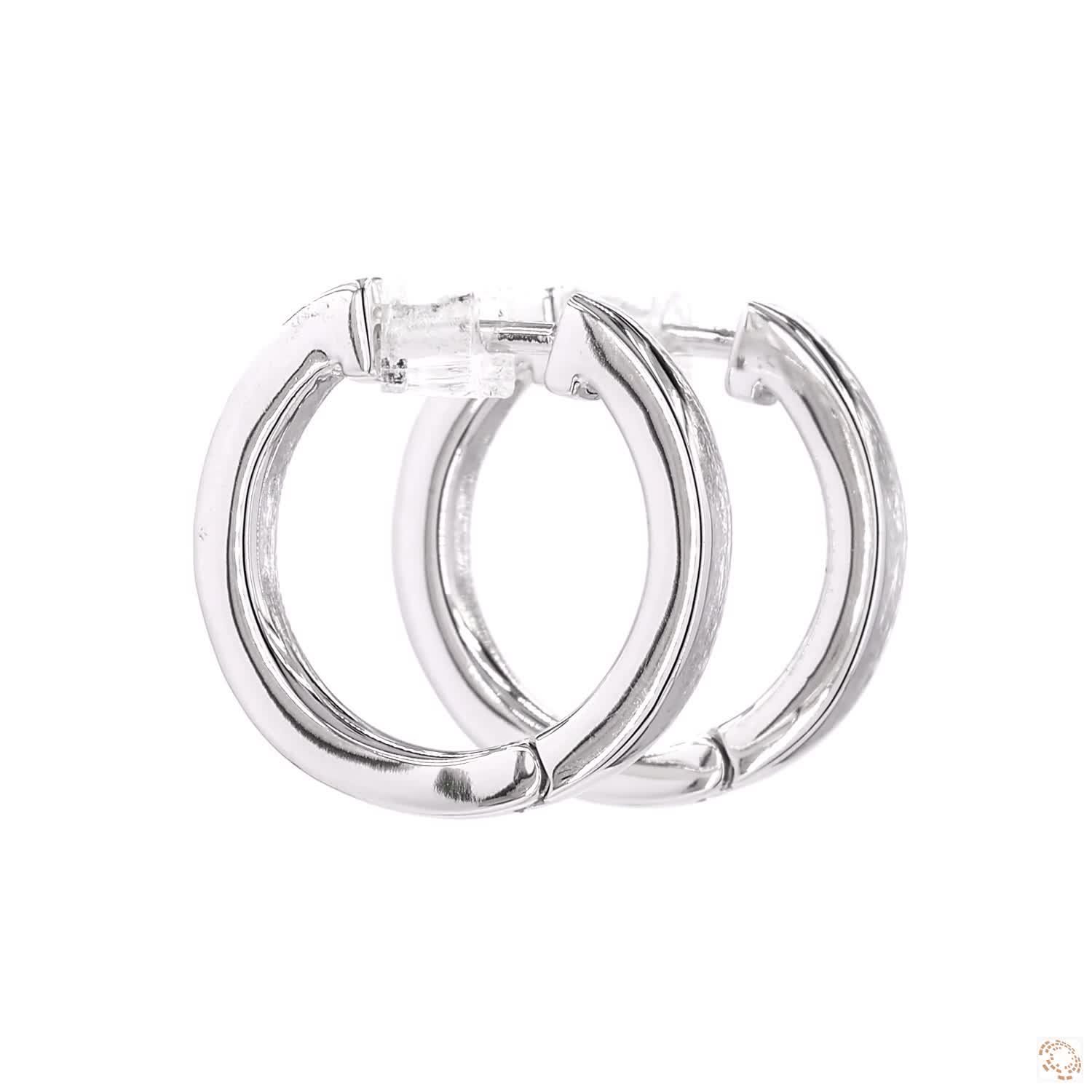 Half Eternity Hoops Pair | DH RD 100