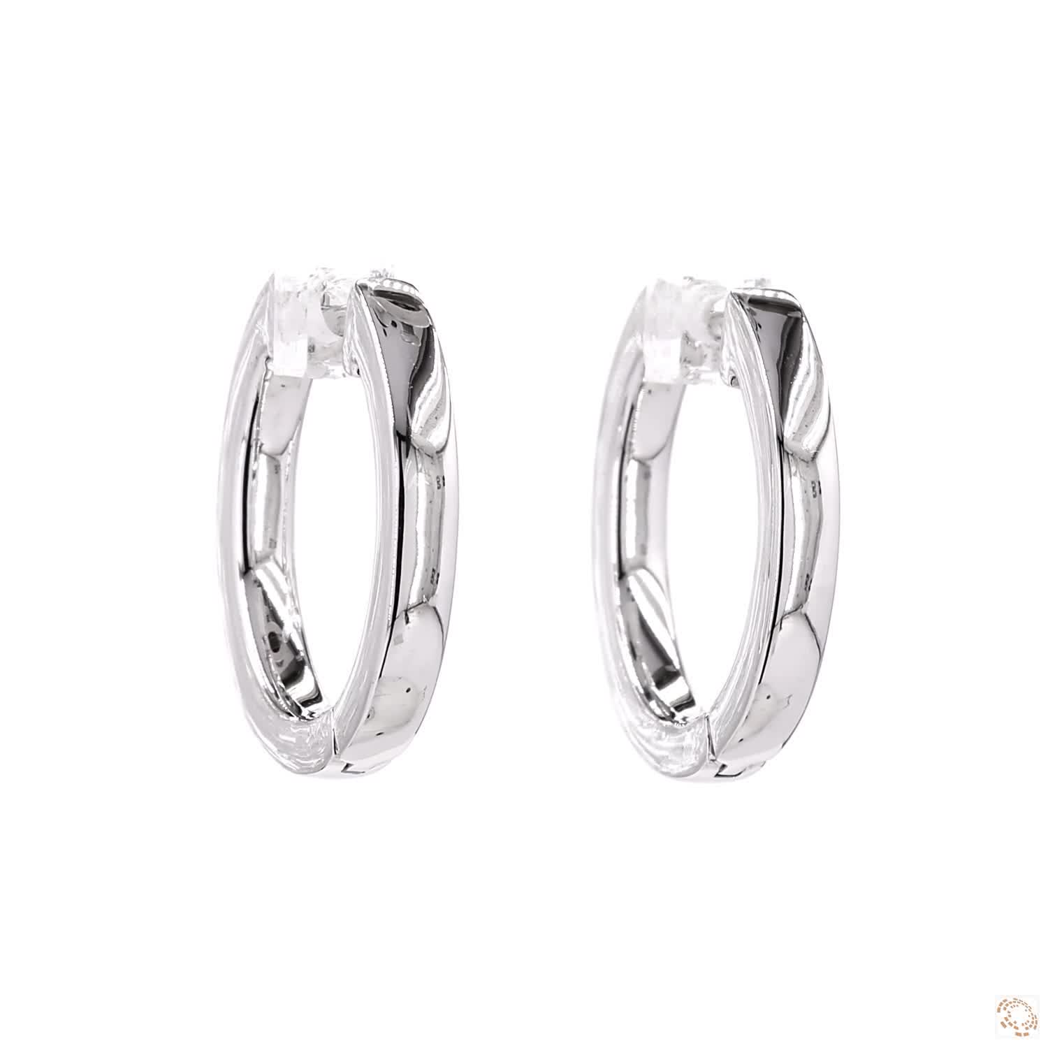 Half Eternity Hoops Pair | DH RD 100