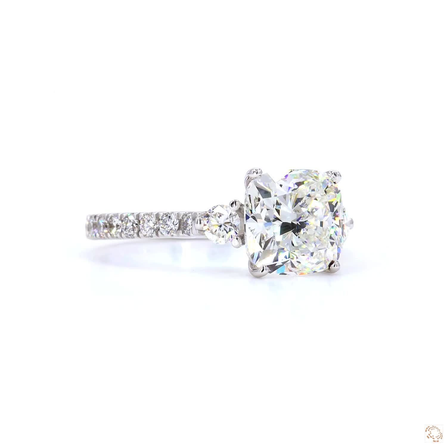 2.50 CT Cushion Diamond Wedding Ring | 301 ( Cushion )