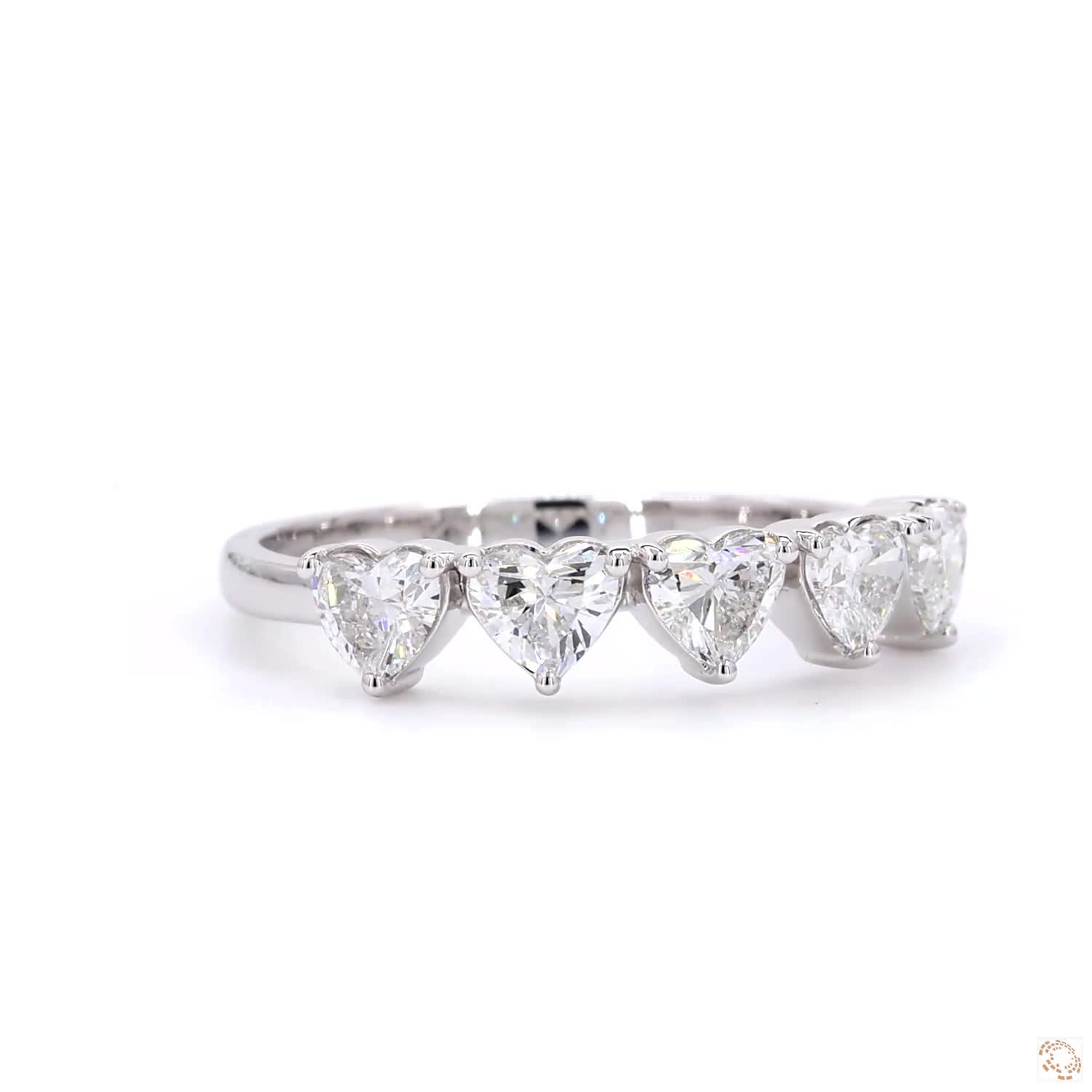Five Stone Heart Diamond Ring | LR-323