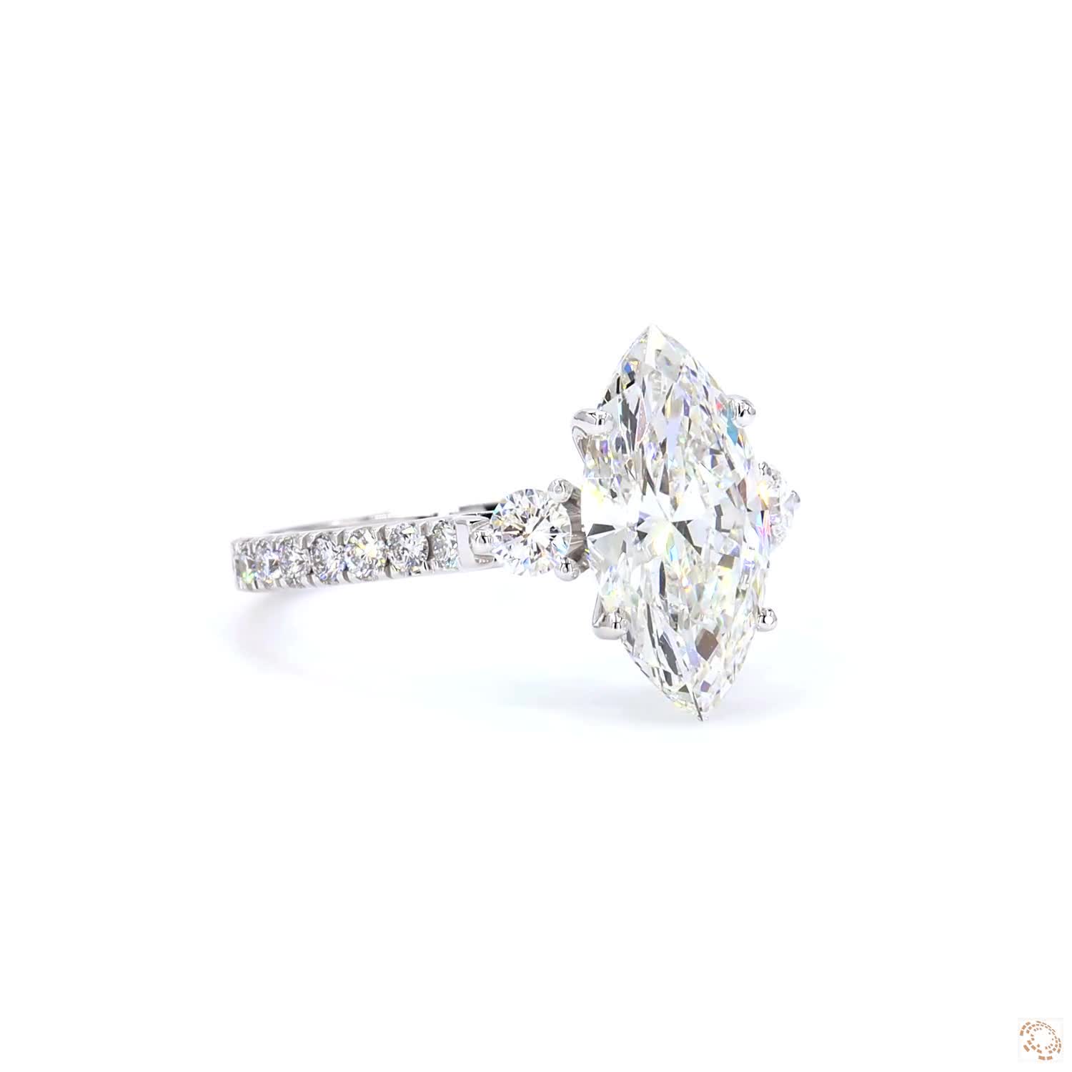 2.50 CT Marqis Diamond Wedding Ring | 301 ( Marqis )