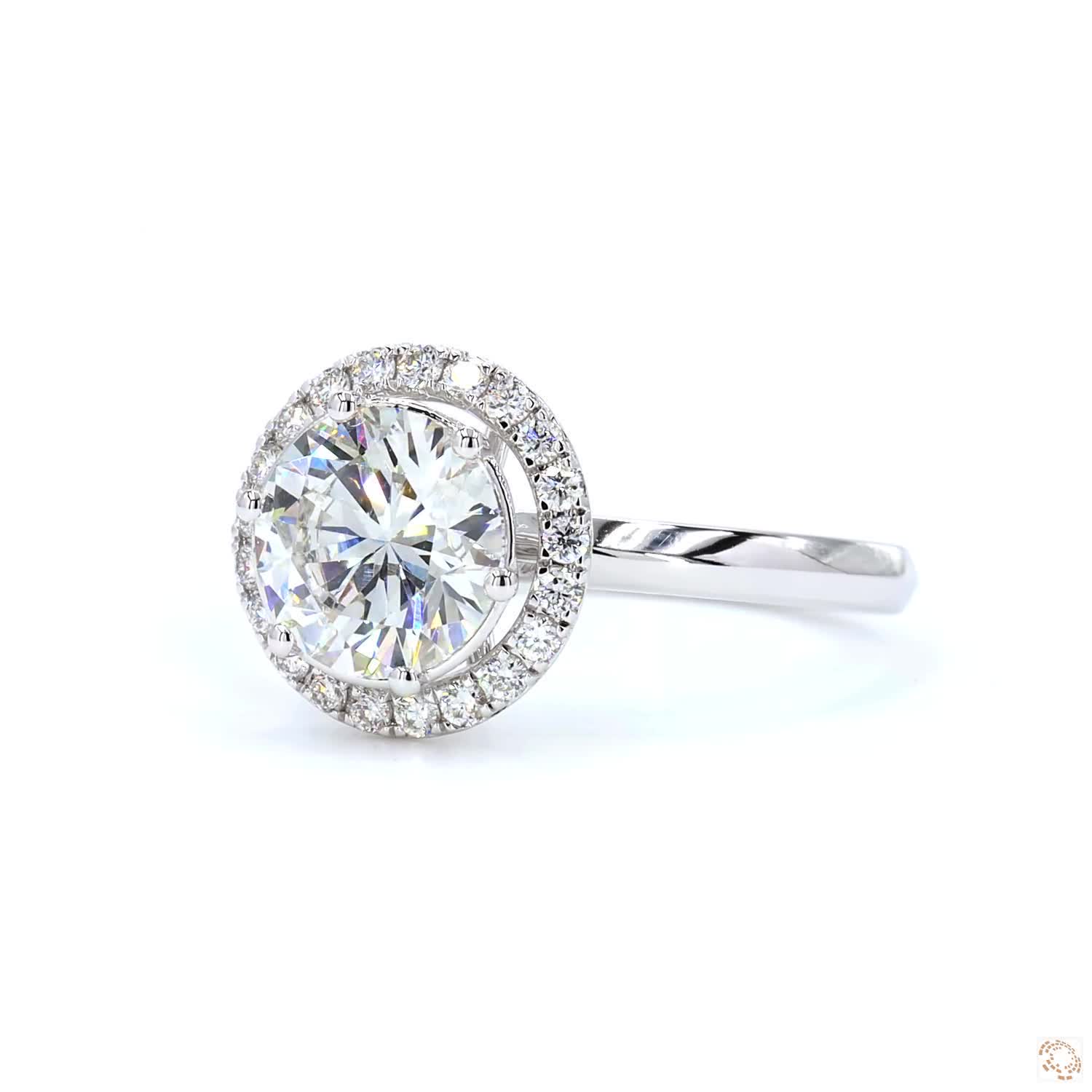 1.50 CT Round Diamond Solitaire Ring | LR-320