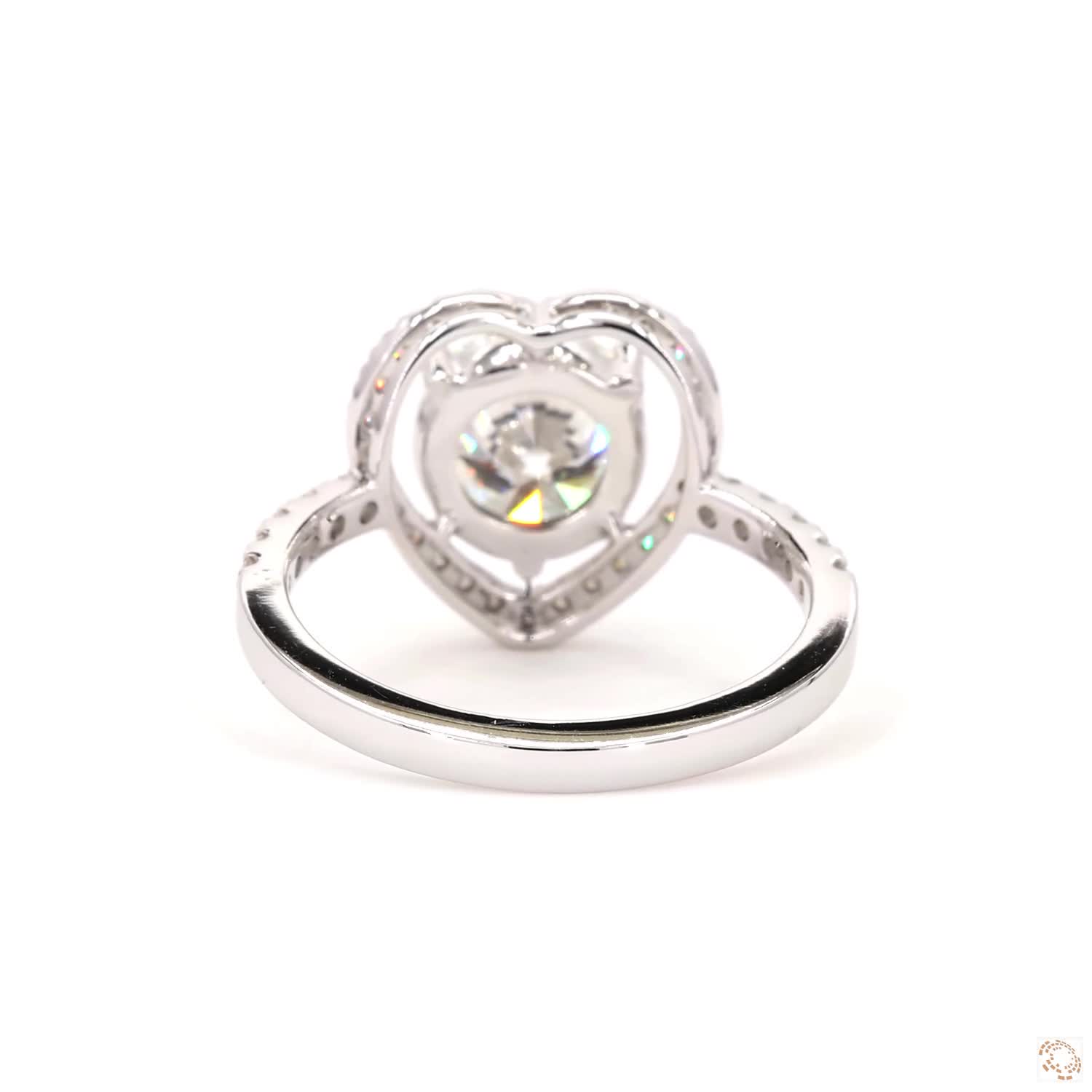 2 CT Round Diamond Heart Halo Ring | LR-310