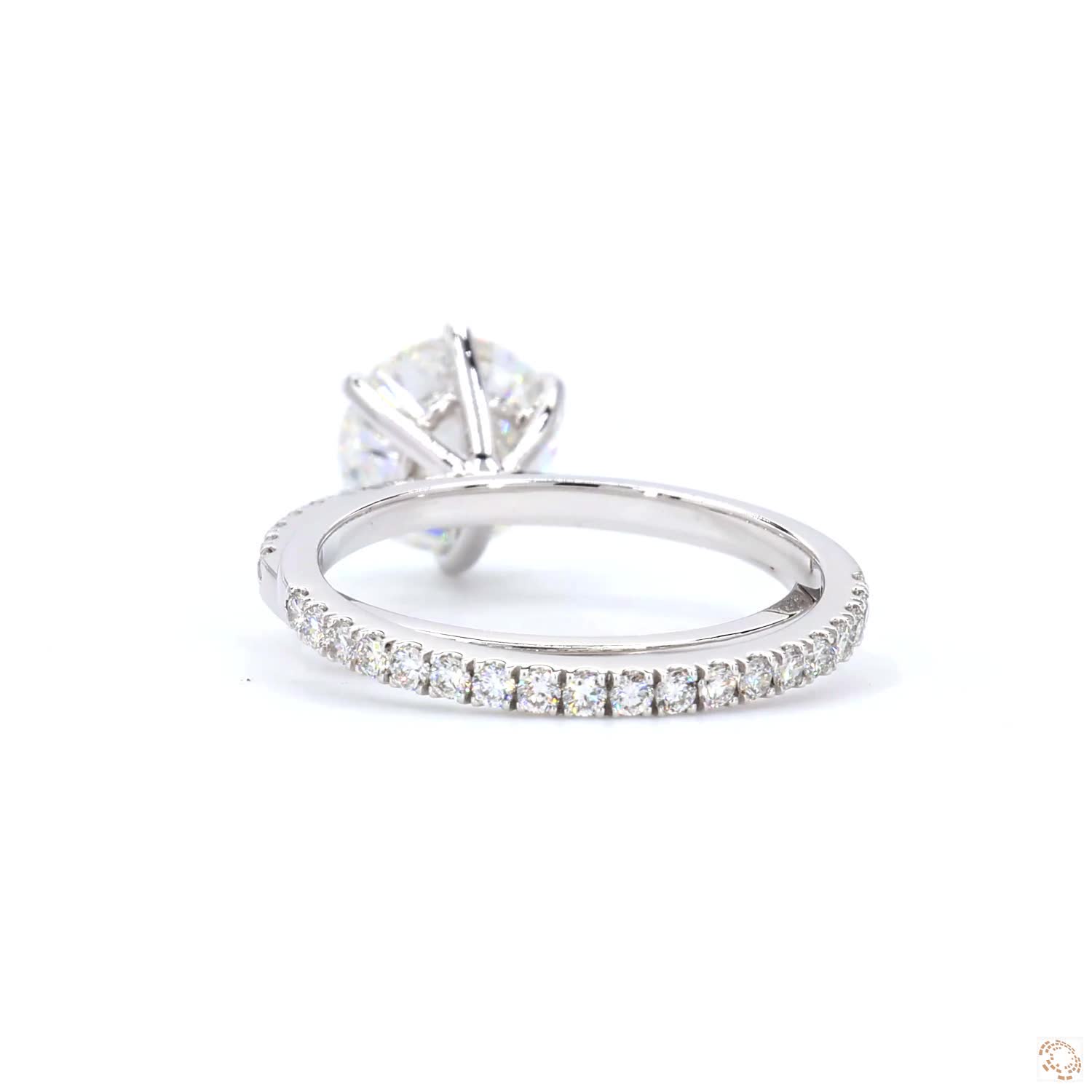 2 CT Round Diamond Halo Ring With Solitaire Band | LR-321