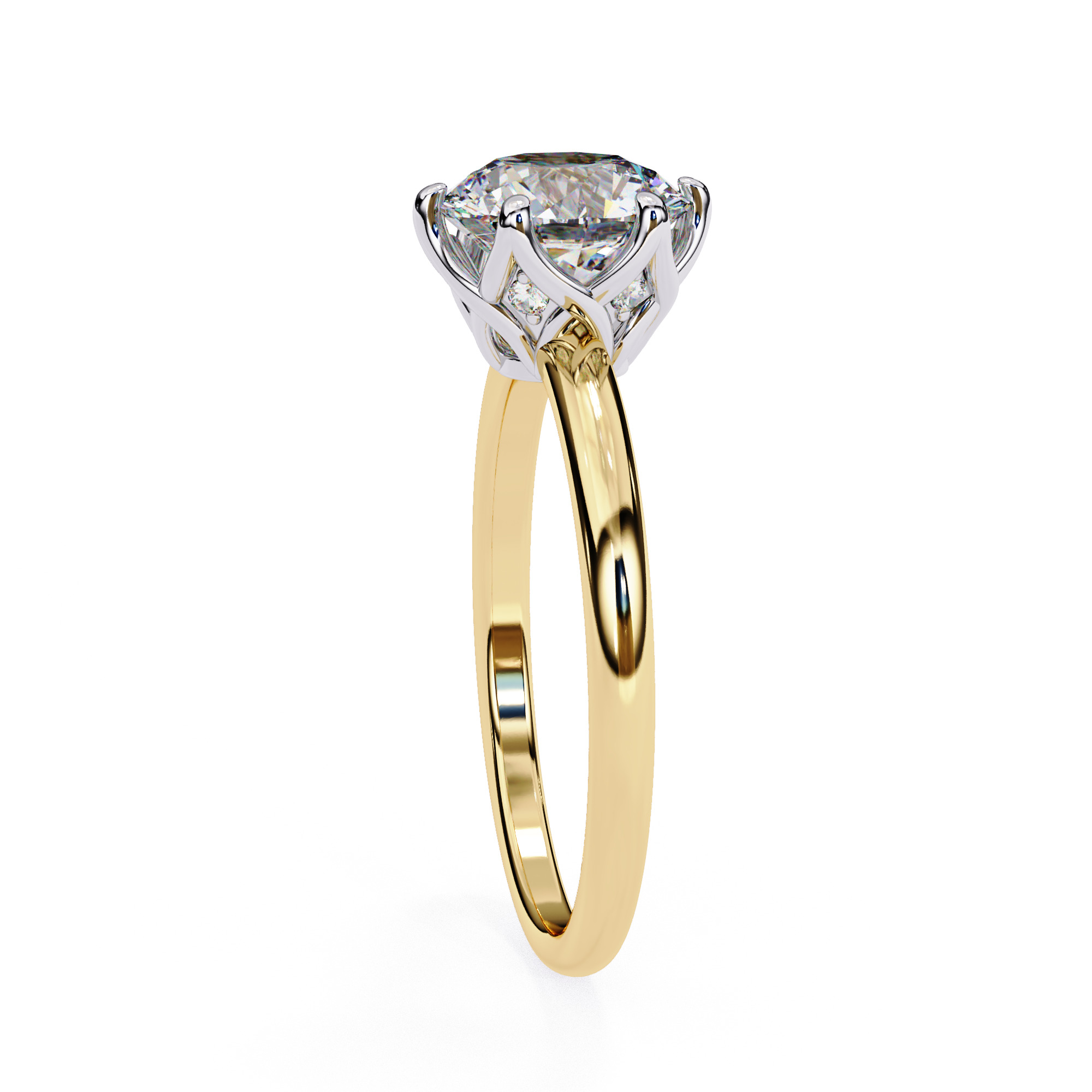 2 CT Round Diamond Solitaire Ring | LR-105 ( Round )