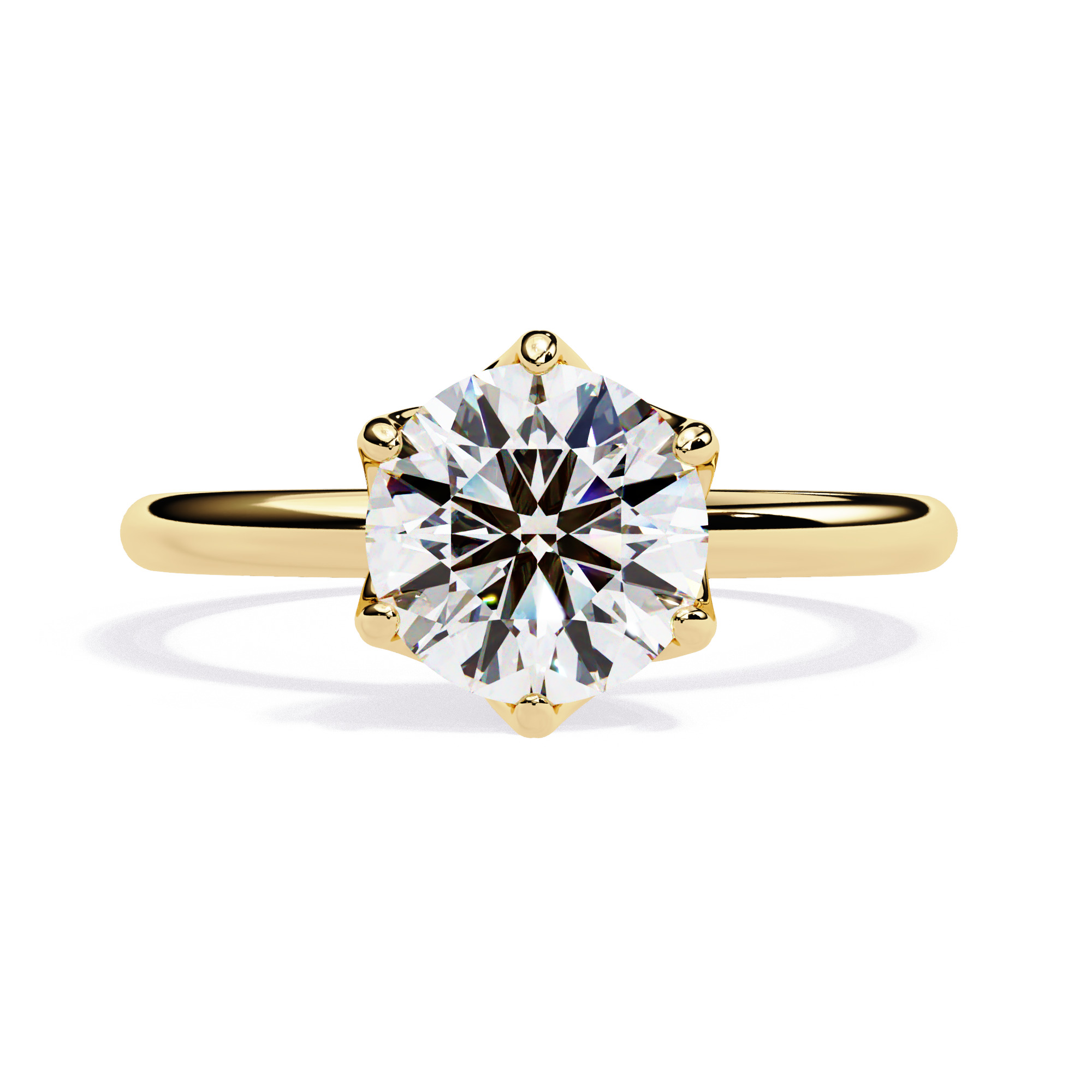 2 CT Round Diamond Solitaire Ring | LR-105 ( Round )