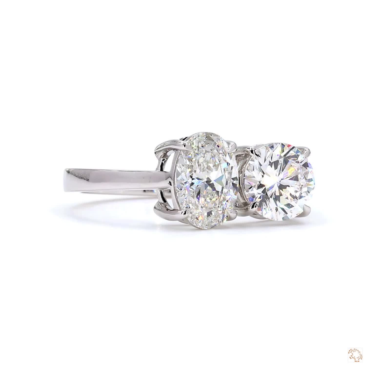 1 CT Each Oval & Round Diamond Solitaire Ring | LR-334 Oval (DA60298-03)