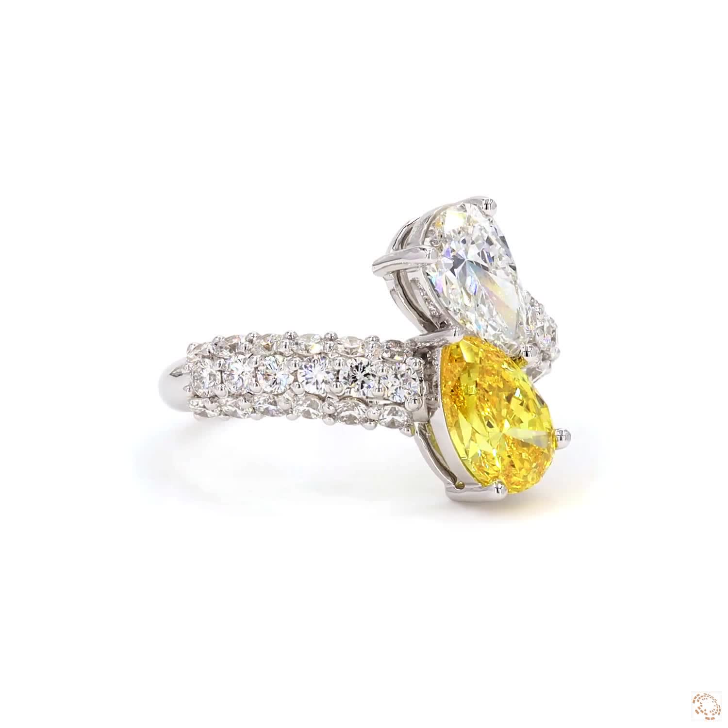 Two Pear Diamond Full Diamond Band | LR-332 (HA12301)