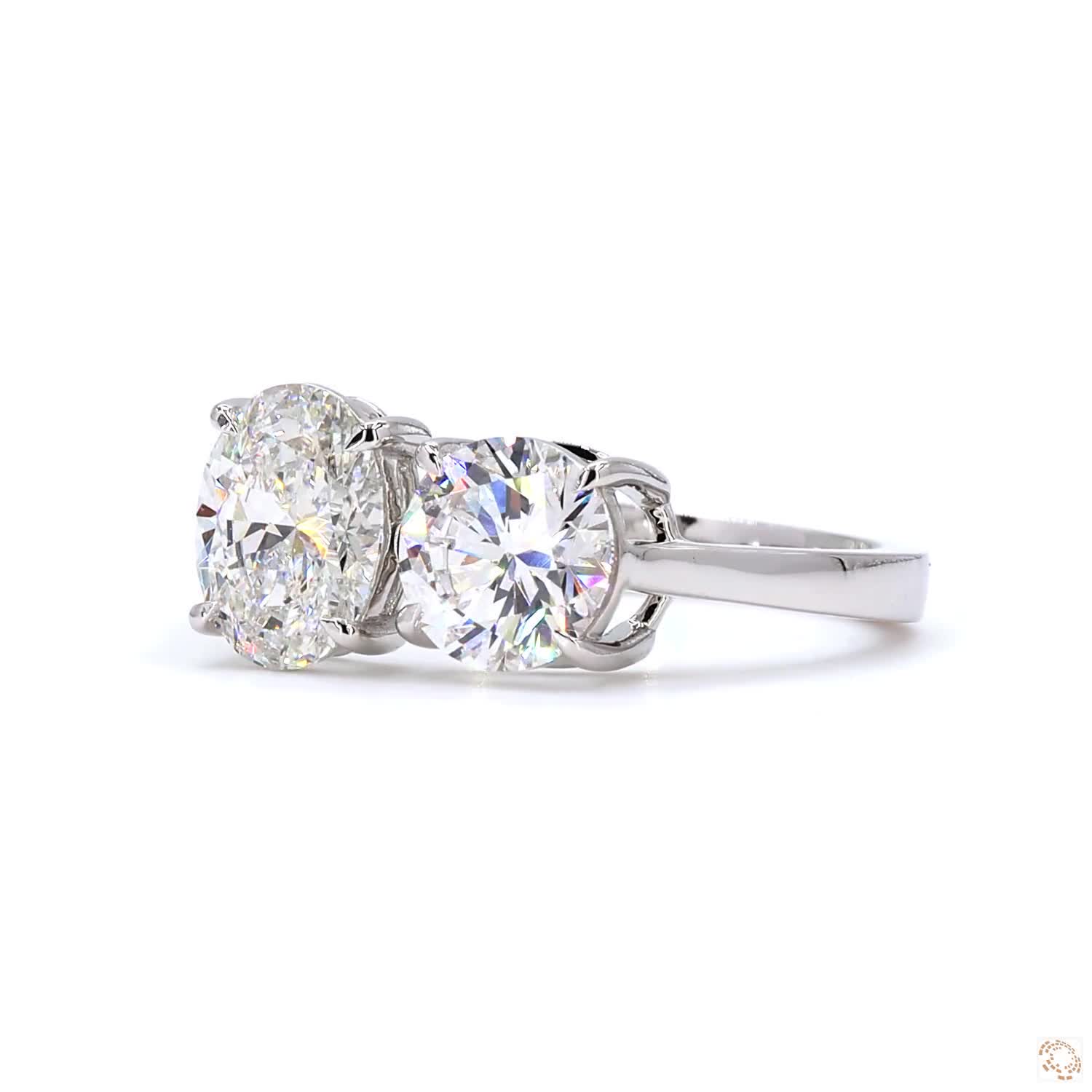 1 CT Each Oval & Round Diamond Solitaire Ring | LR-334 Oval (DA60298-03)