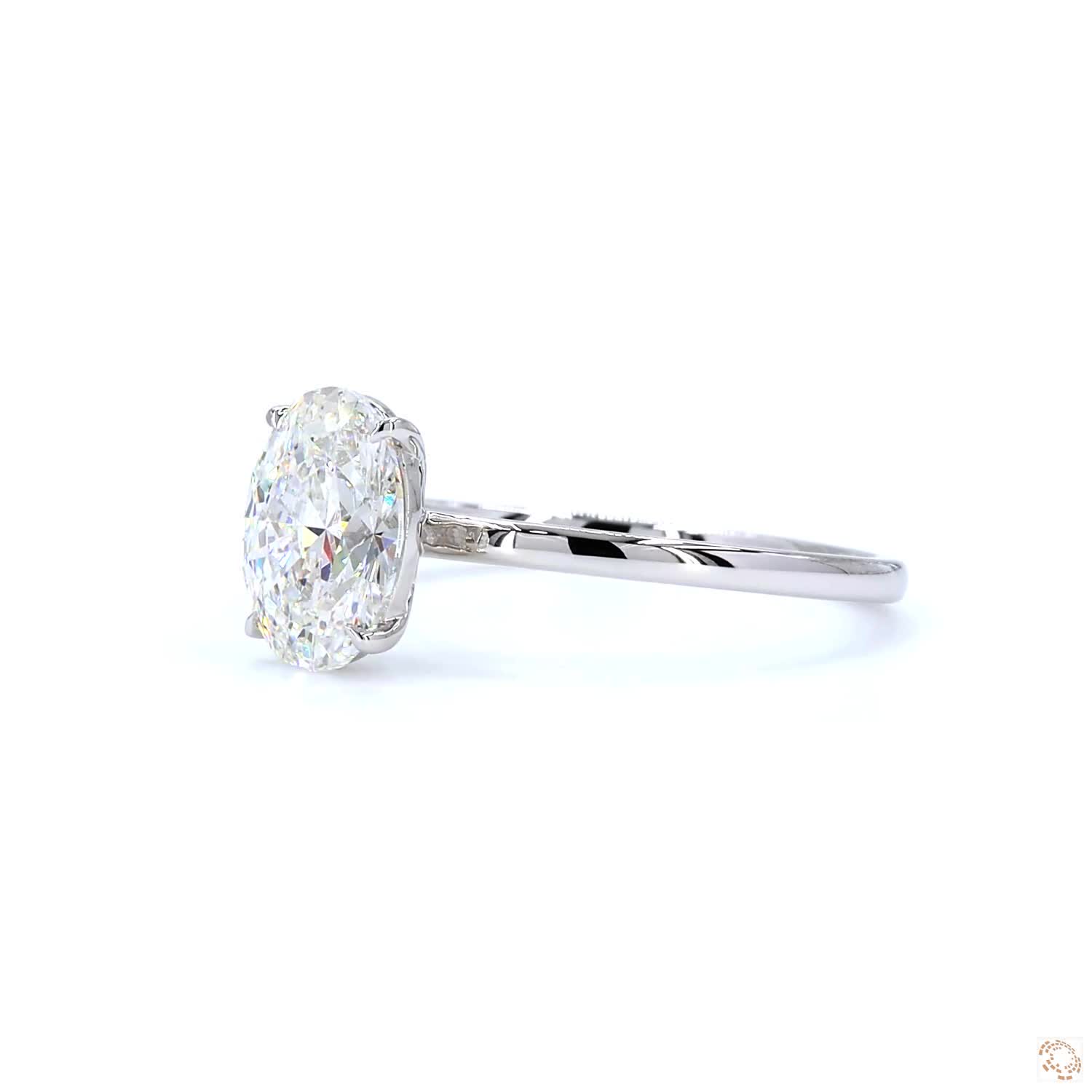 1.50 CT Solitaire Oval Diamond Ring | LR-336 Oval (DA602108-03)