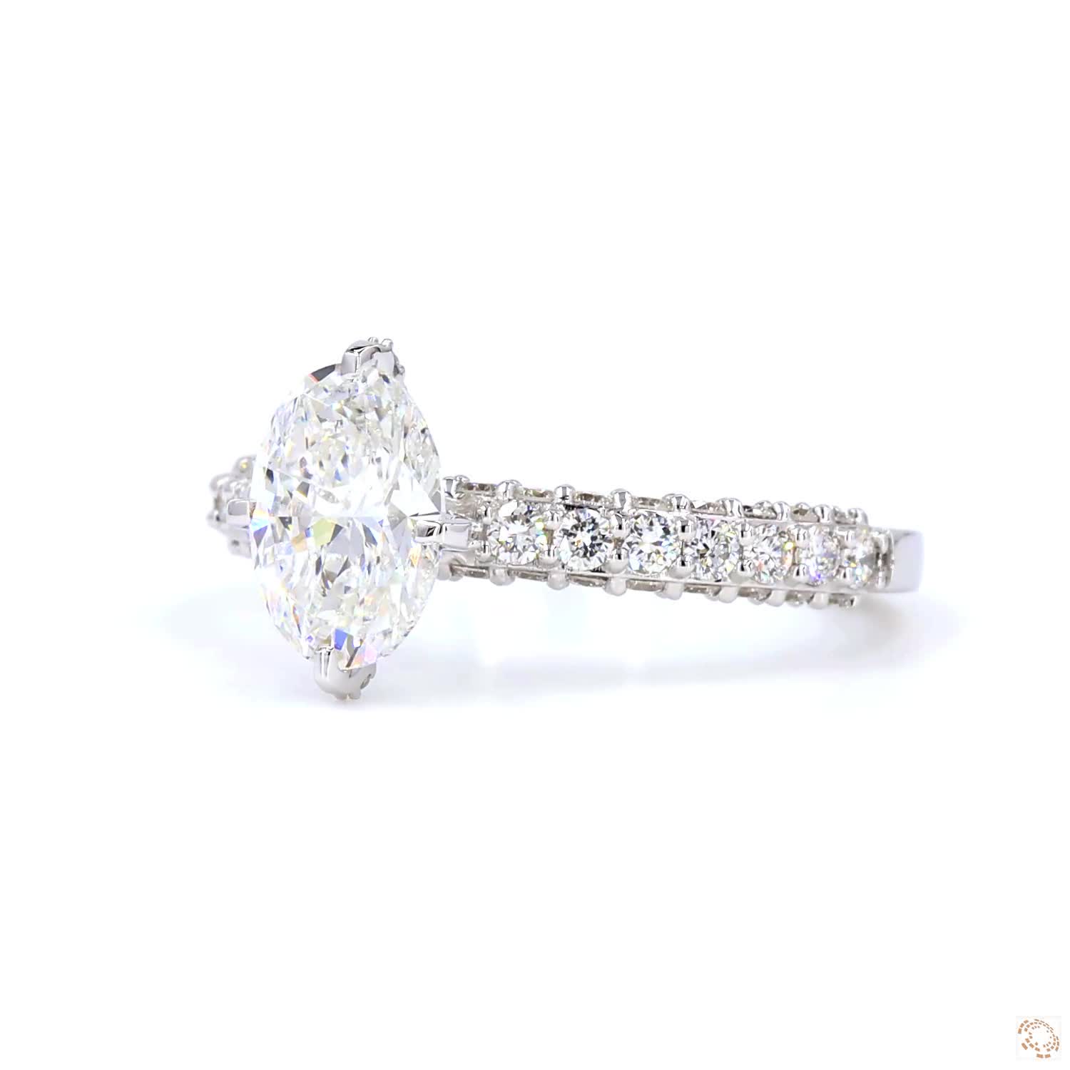1.50 CT Oval Diamond Halo Ring | LR-340 Oval (XA501478)