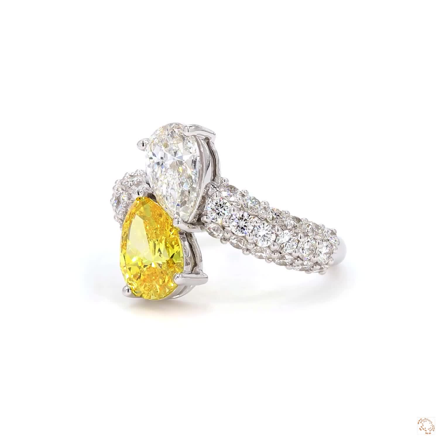 Two Pear Diamond Full Diamond Band | LR-332 (HA12301)