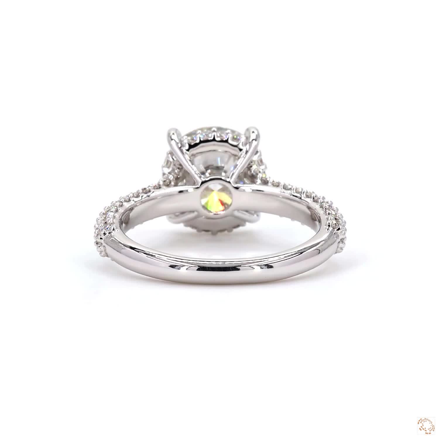 3.20 CT Round Diamond Halo Ring | LR-331 (DA601128)