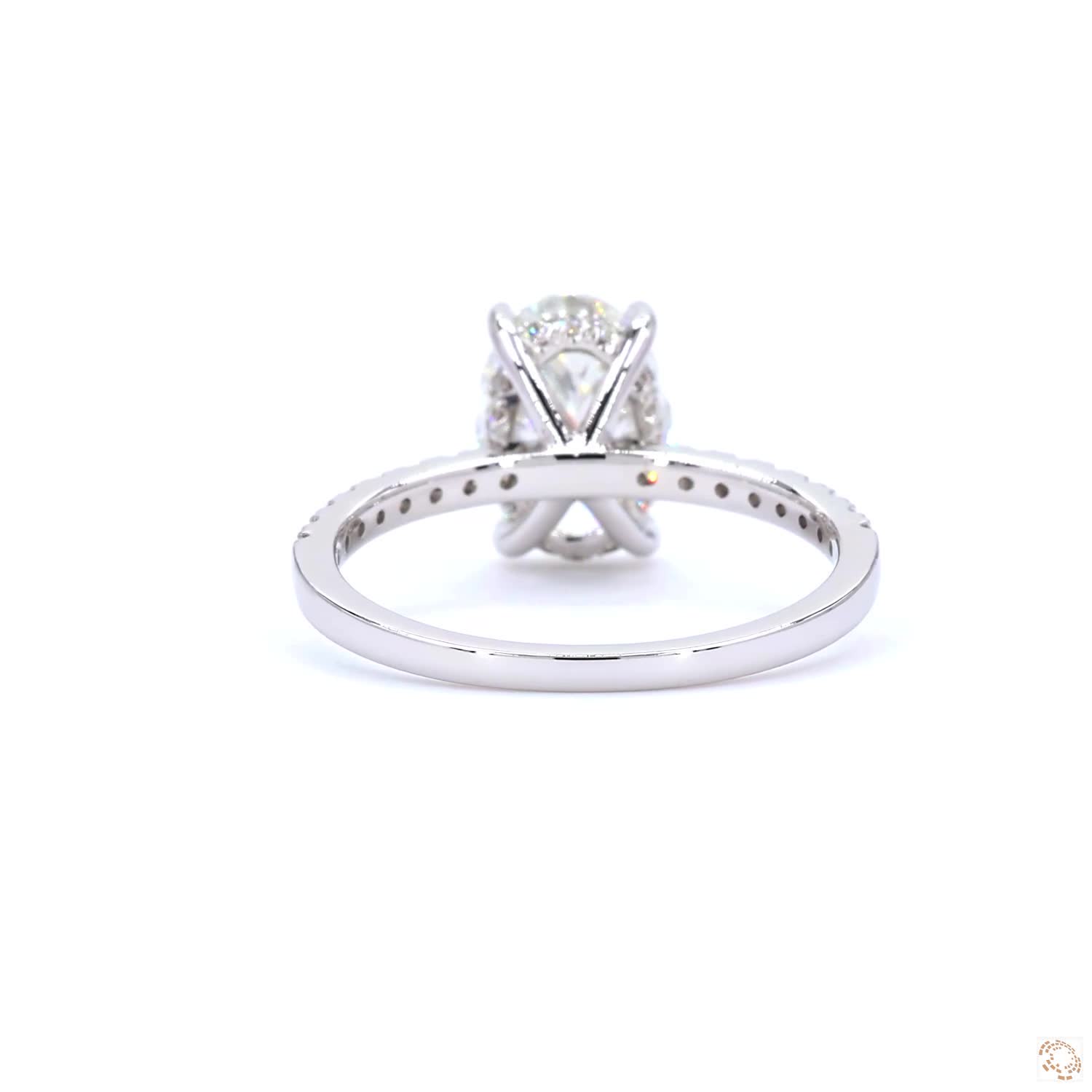 2 CT Oval Diamond Hidden Halo Ring | LR-341 Oval (DA601130-02)