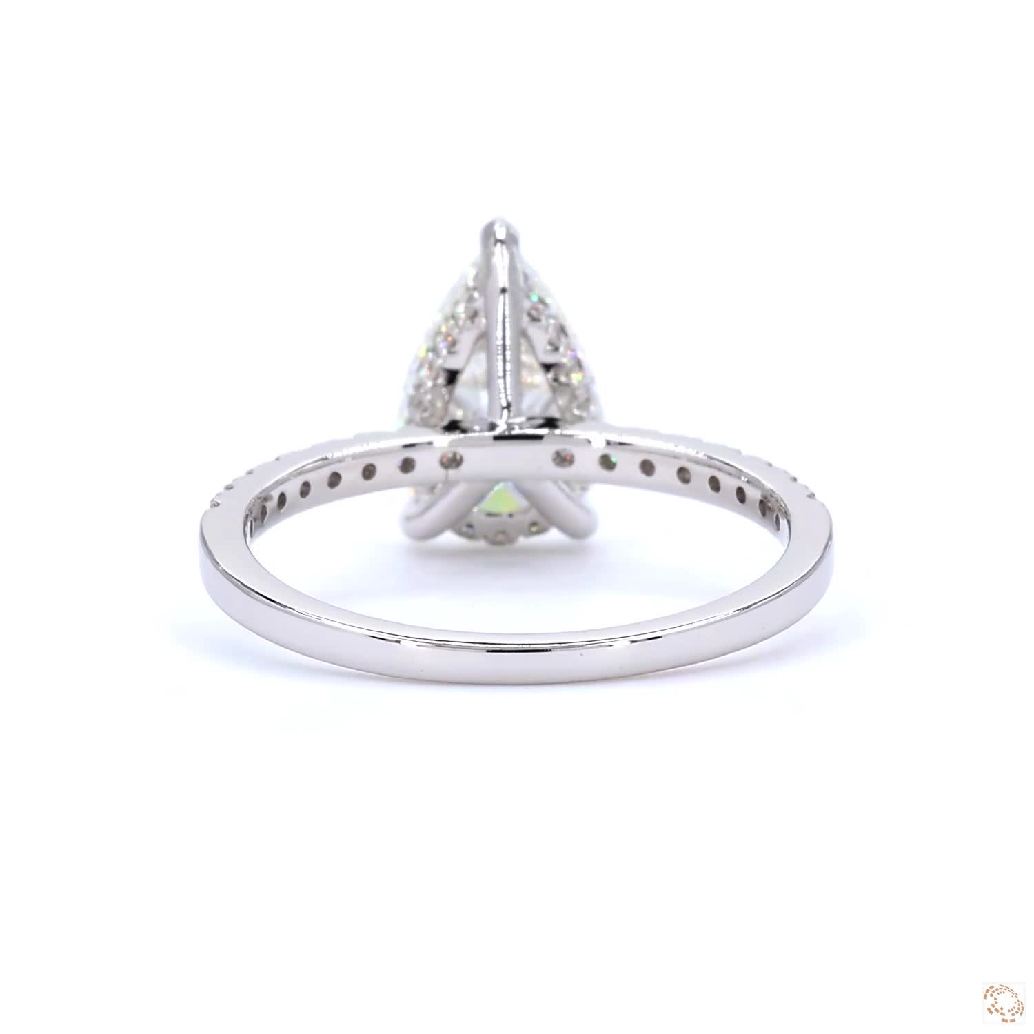 2 CT Pear Diamond Hidden Halo Ring | LR-341 Pear (DA601130-05)