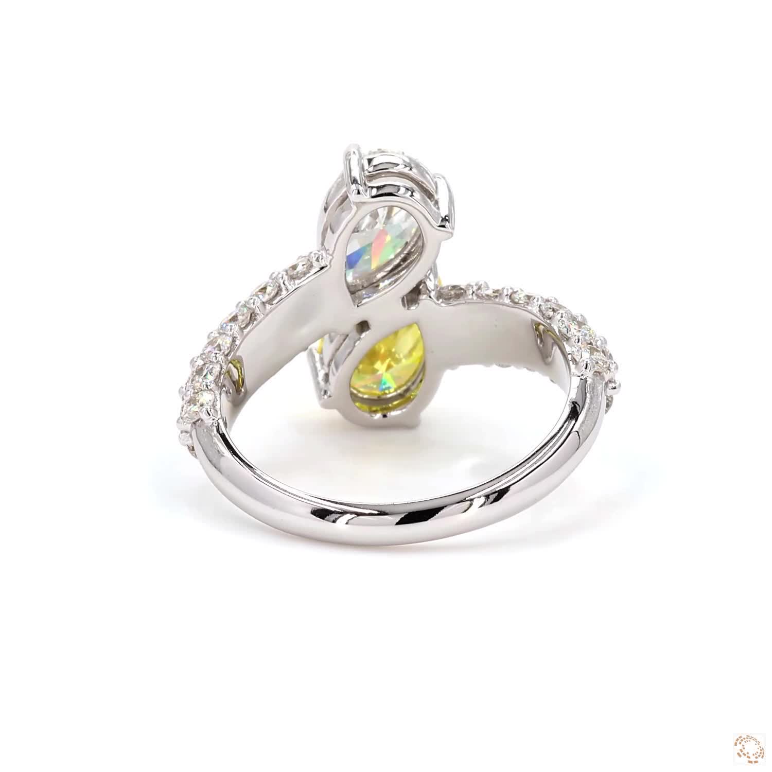 Two Pear Diamond Full Diamond Band | LR-332 (HA12301)