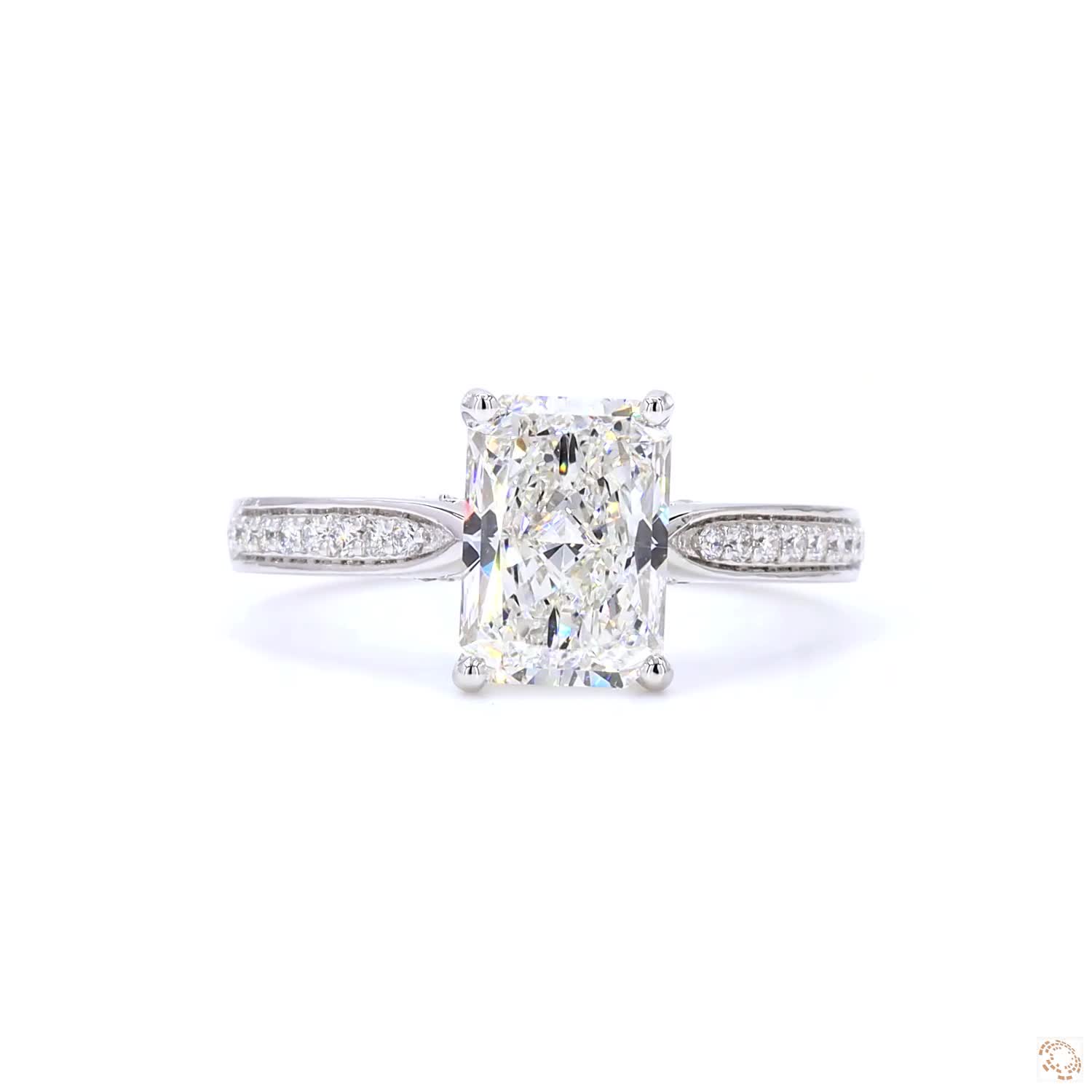 2 CT Radiant Diamond Ring | LR-351 Radiant (DA602161)