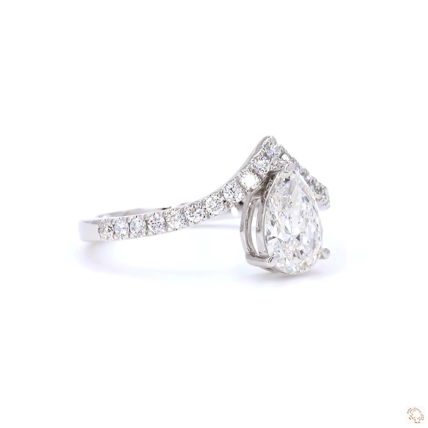 1 CT Pear Diamond Wedding Band Ring | LR-349 (DA602151)