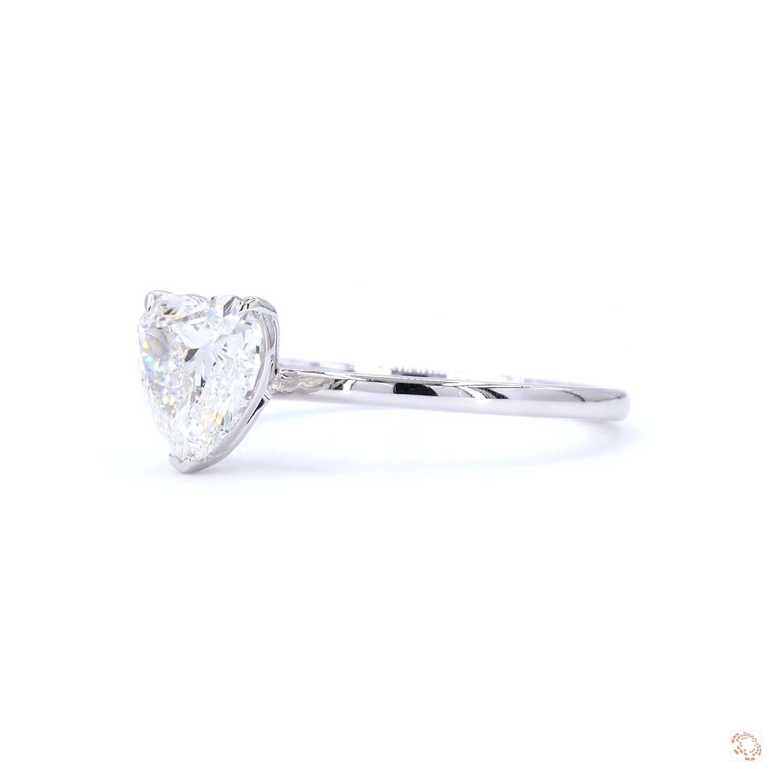 1.50 CT Solitaire Heart Diamond Ring | LR-336 Heart (DA602108-02)