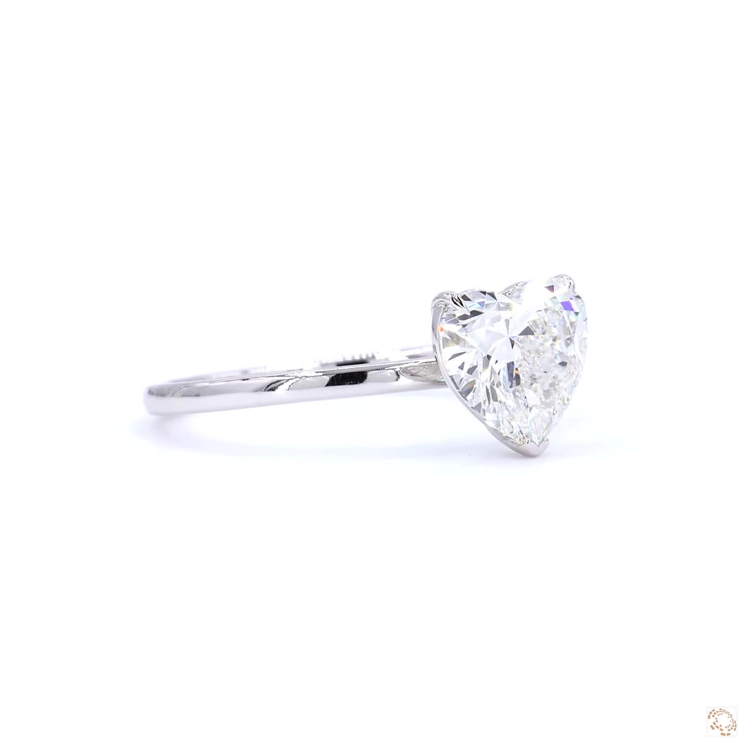 1.50 CT Solitaire Heart Diamond Ring | LR-336 Heart (DA602108-02)