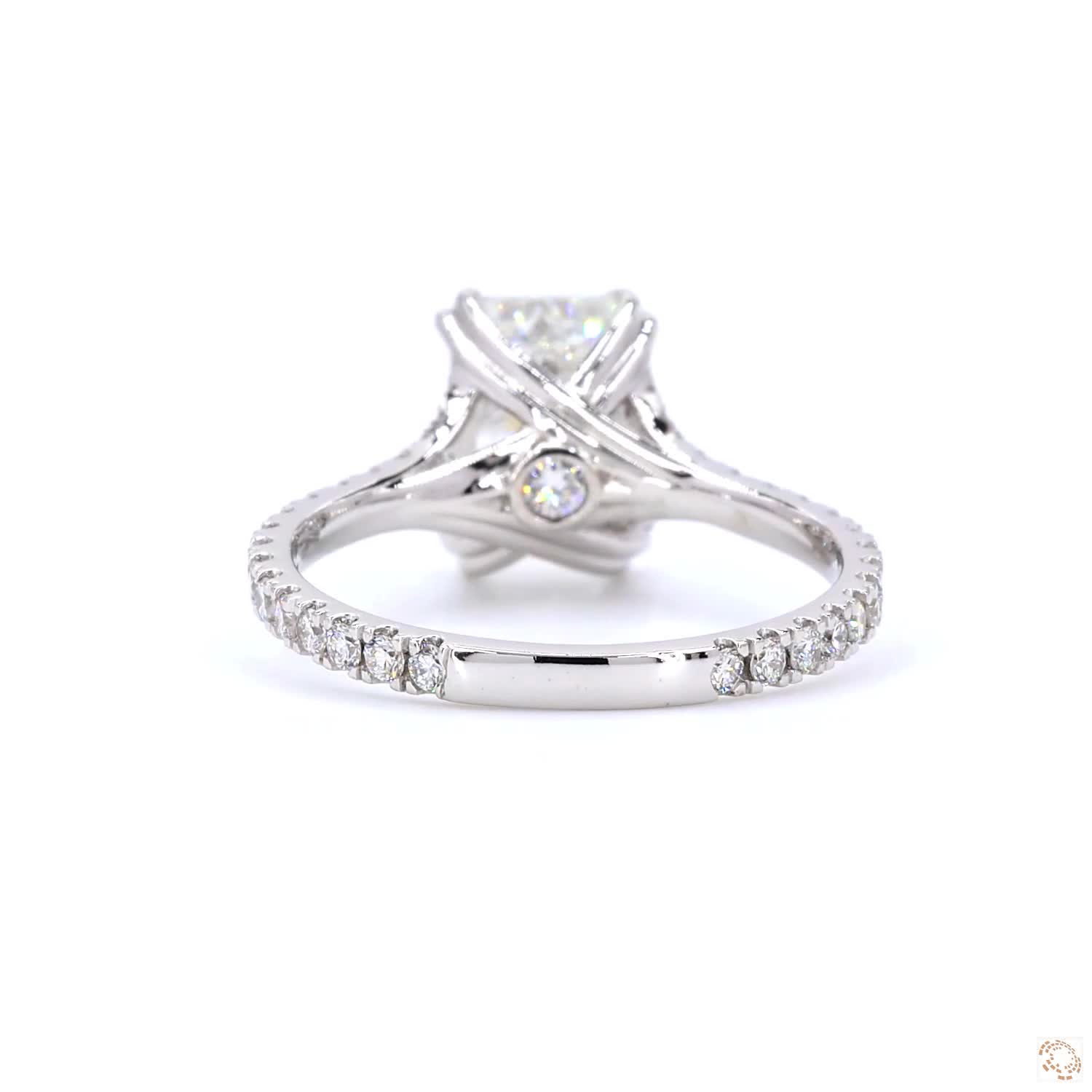 2.50 CT Emerald Diamond Halo Ring | LR-350 Emerald (DA602156)